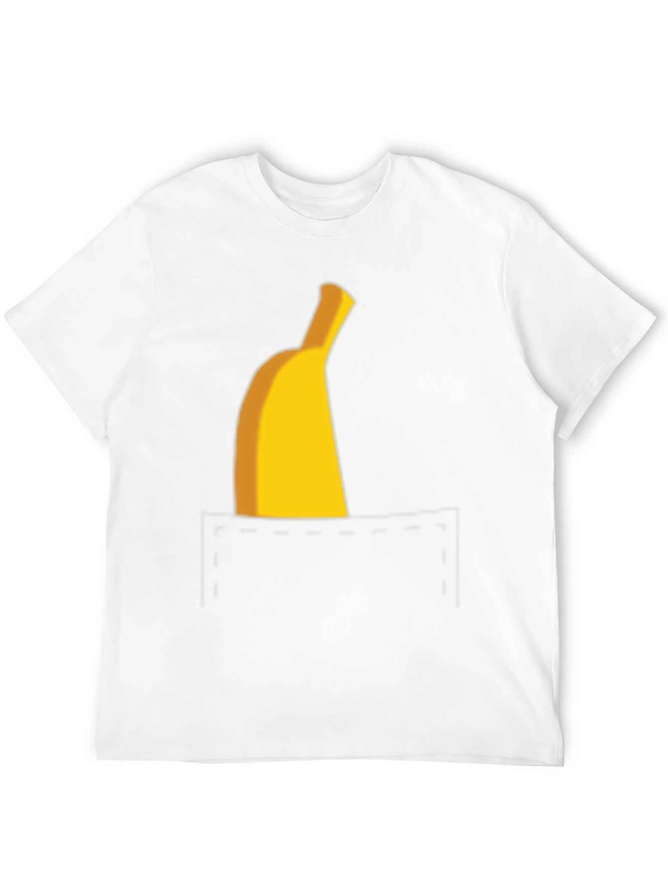 Banana Pocket Graphic Tee - Funny Casual T-Shirt