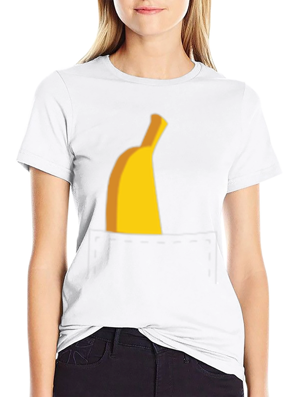Banana Pocket Graphic Tee - Funny Casual T-Shirt