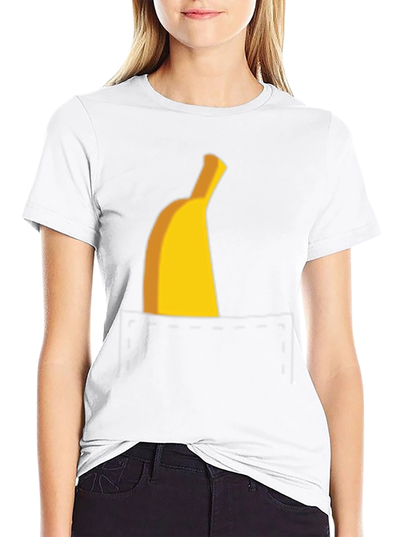 Banana Pocket Graphic Tee - Funny Casual T-Shirt