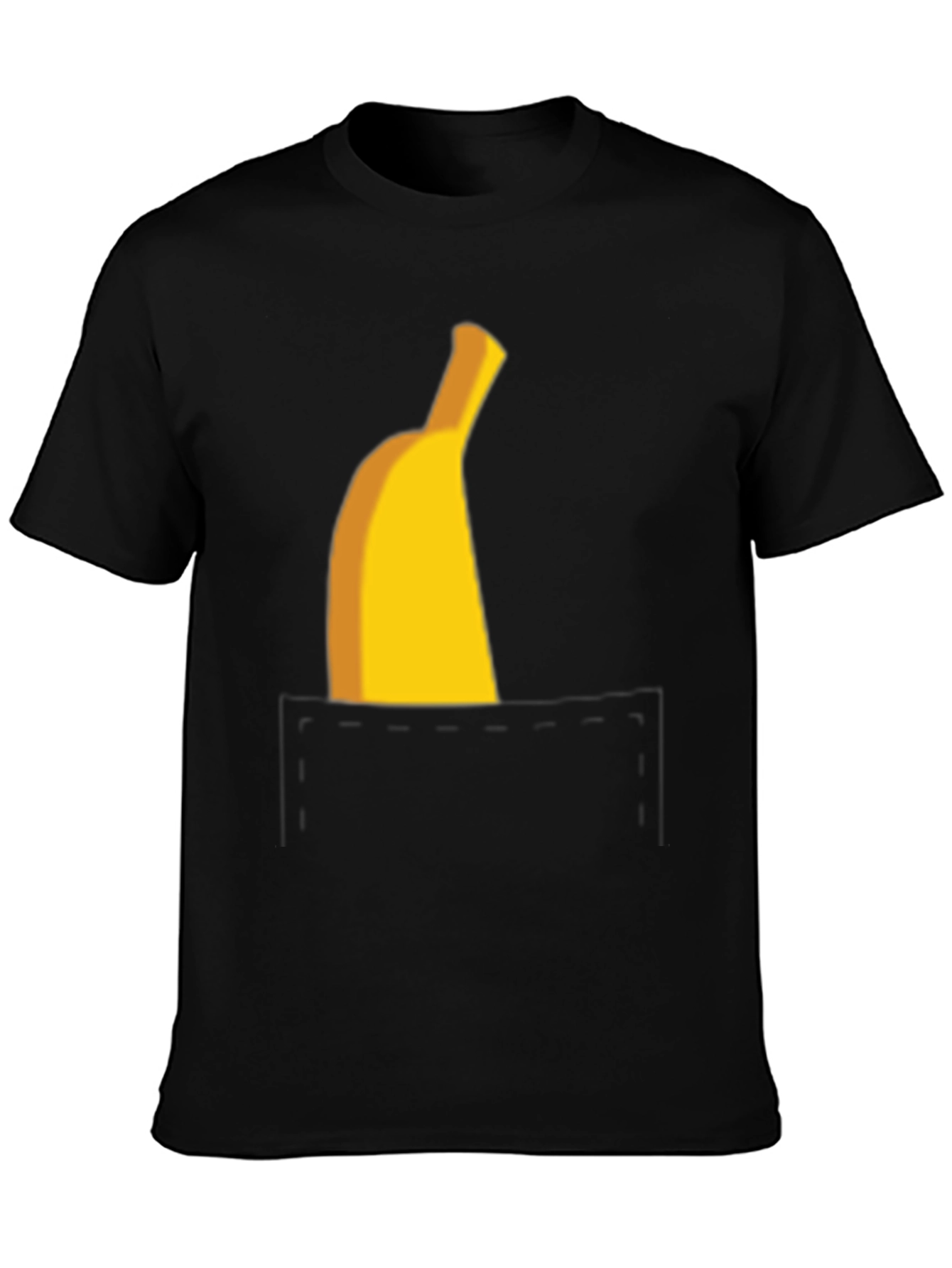 Banana Pocket Graphic Tee - Funny Casual T-Shirt