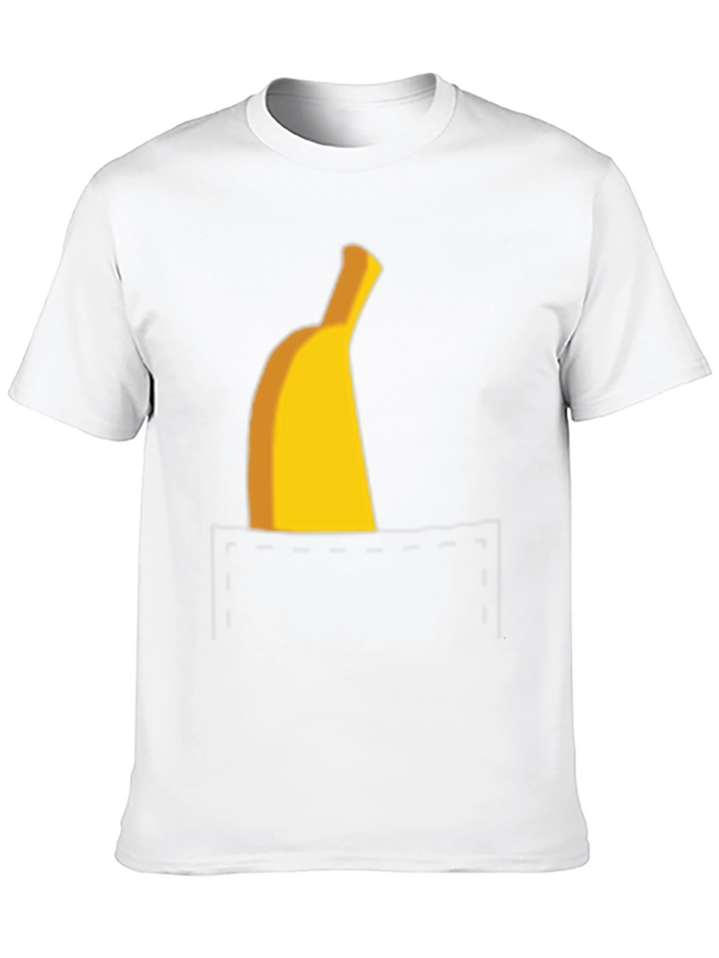 Banana Pocket Graphic Tee - Funny Casual T-Shirt