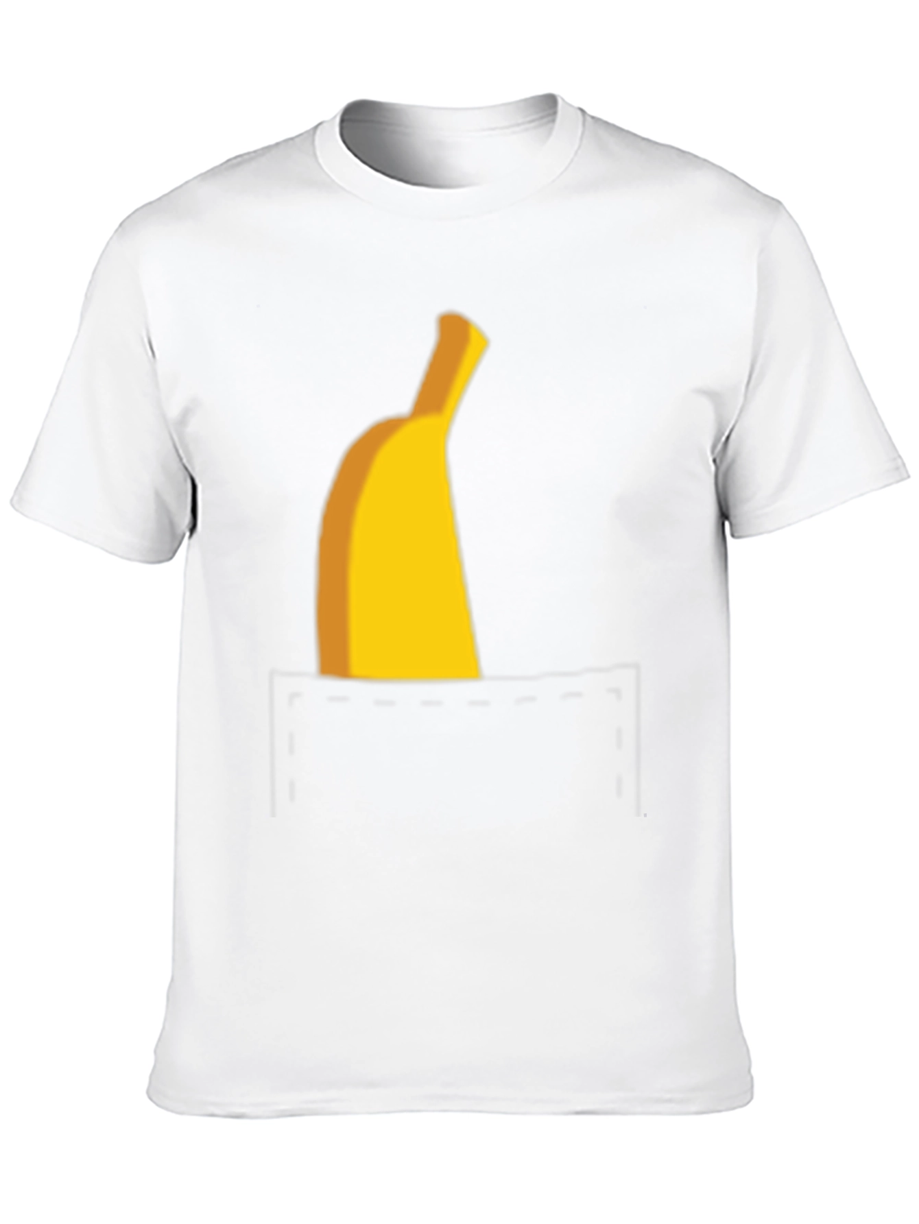 Banana Pocket Graphic Tee - Funny Casual T-Shirt