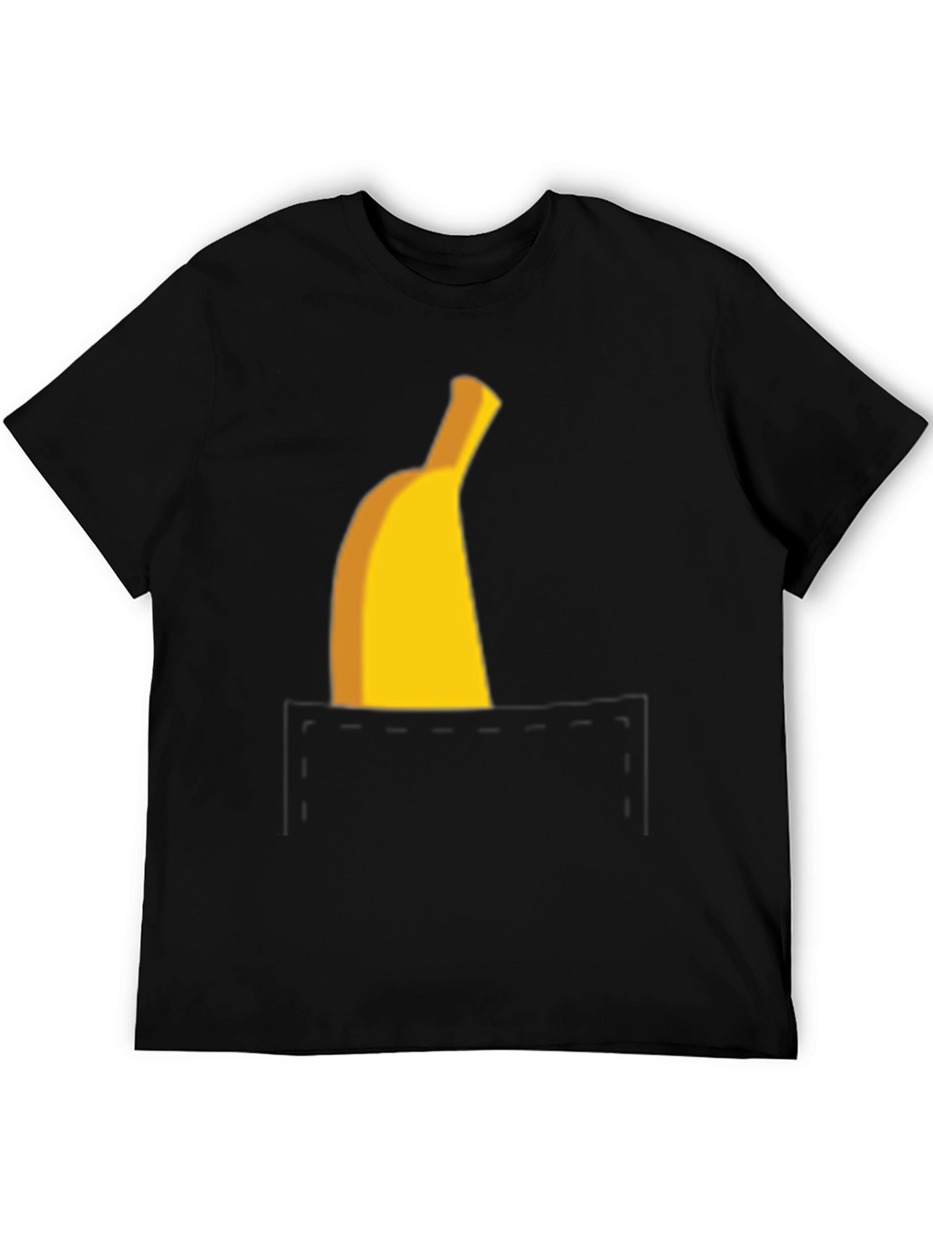 Banana Pocket Graphic Tee - Funny Casual T-Shirt