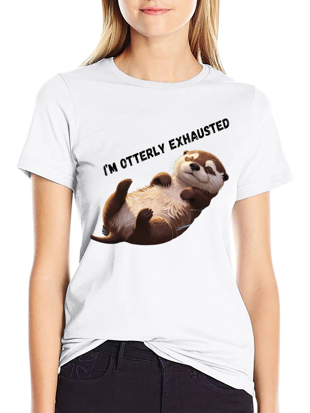 Otterly Exhausted T-Shirt - Comfy Casual Wear