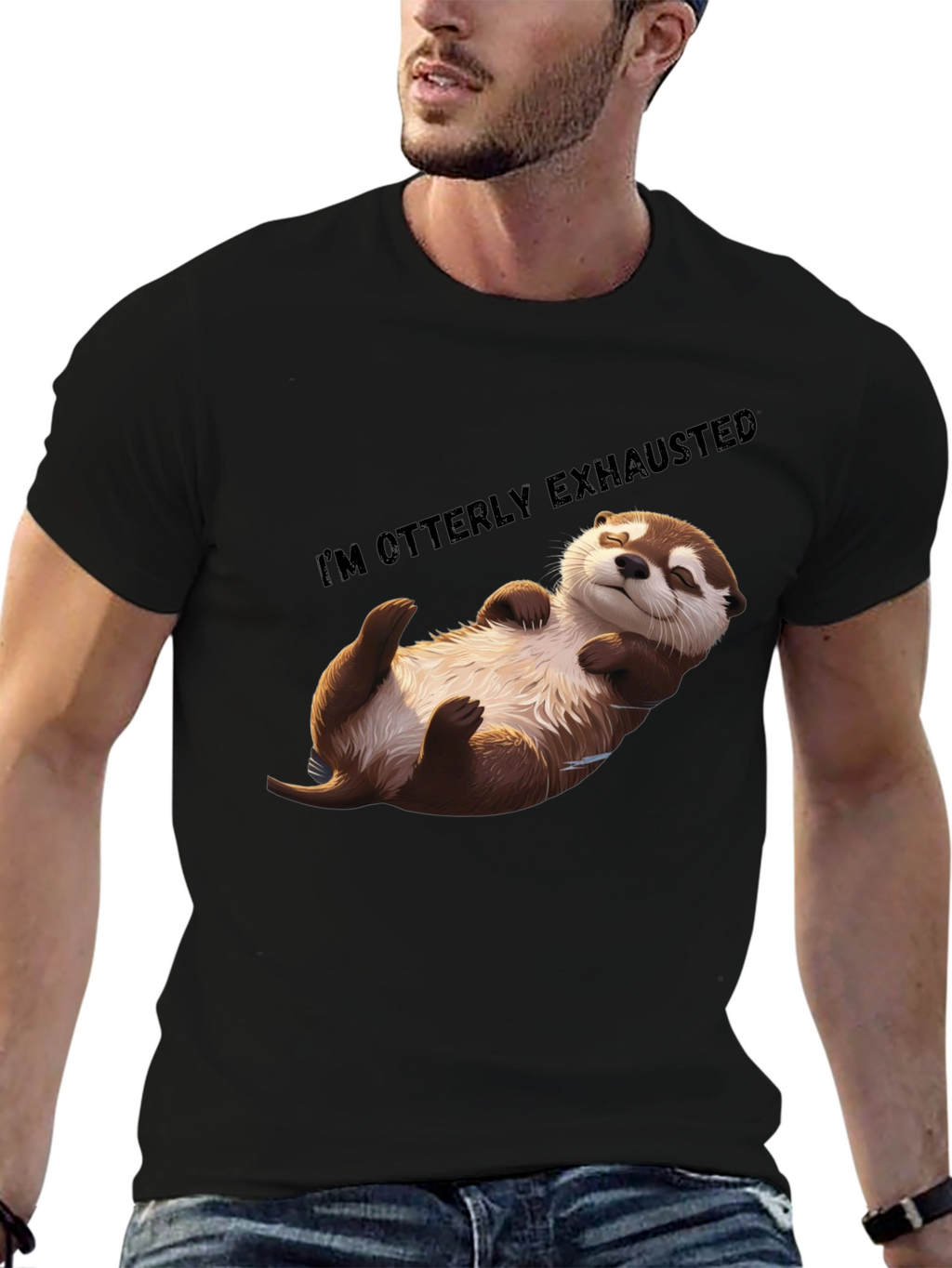Otterly Exhausted T-Shirt - Comfy Casual Wear