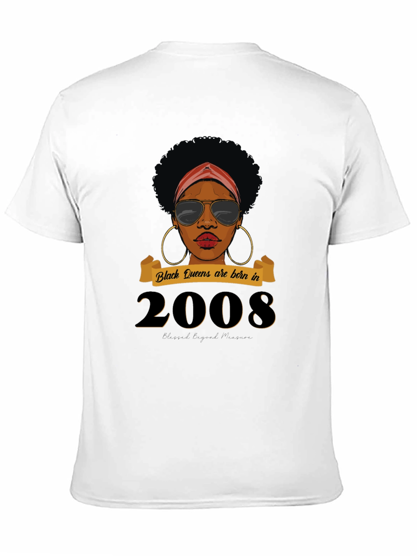 Black Queens Born in 2008 Graphic Tee