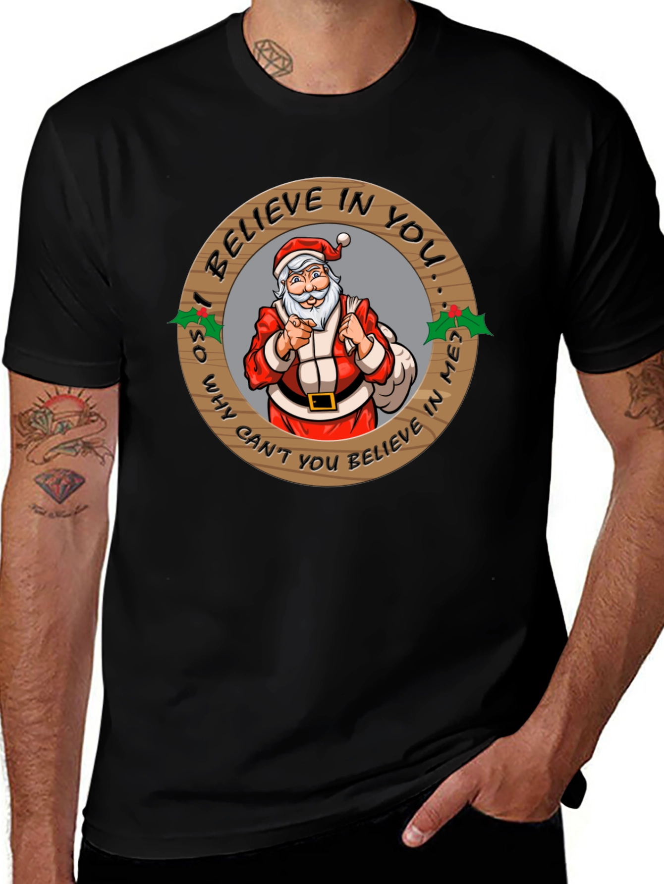 Believe In Santa Graphic T-Shirt