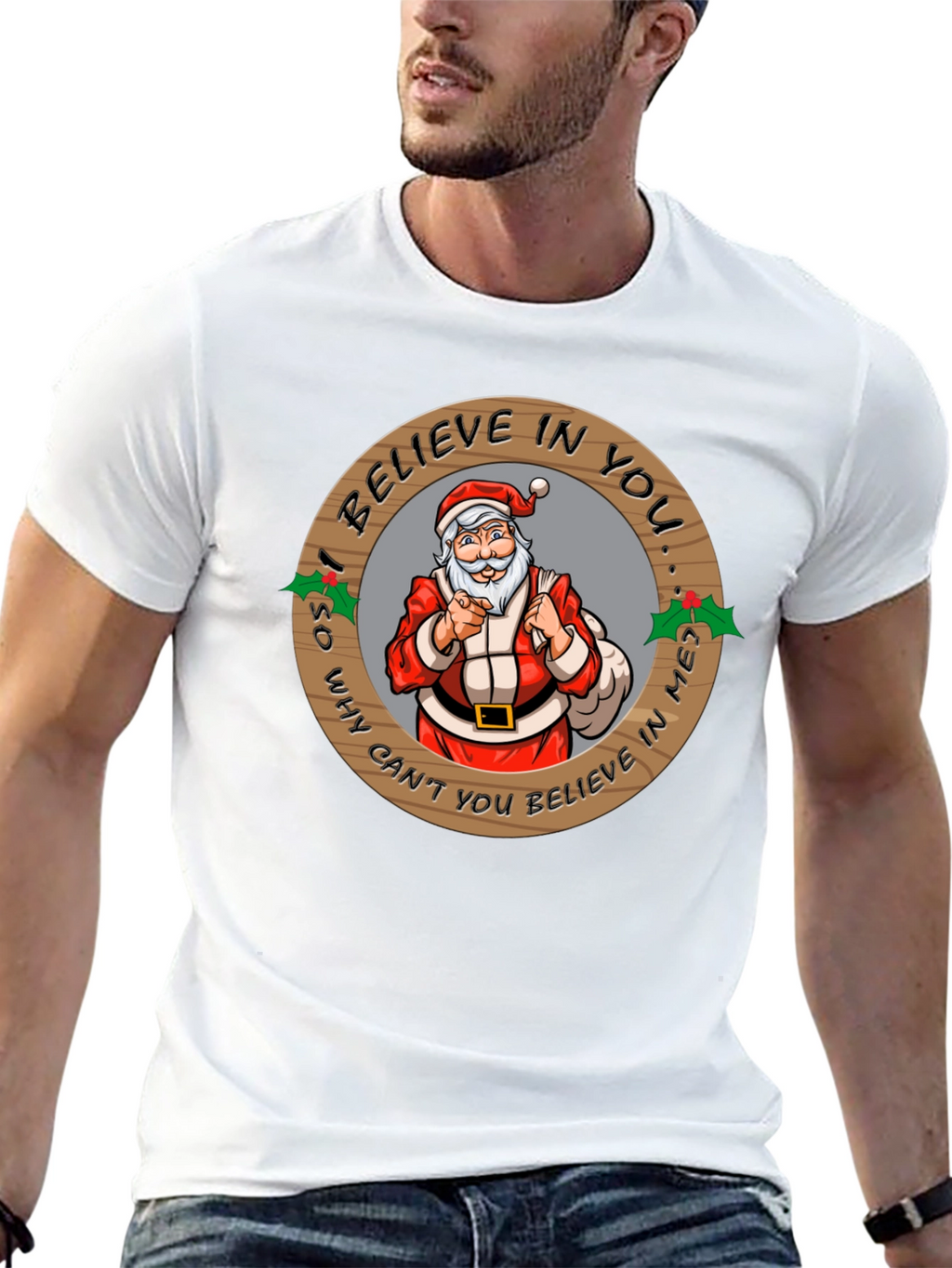 Believe In Santa Graphic T-Shirt