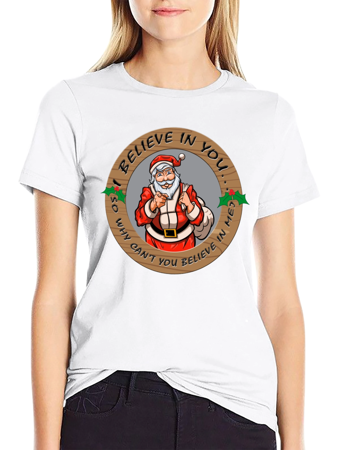 Believe In Santa Graphic T-Shirt