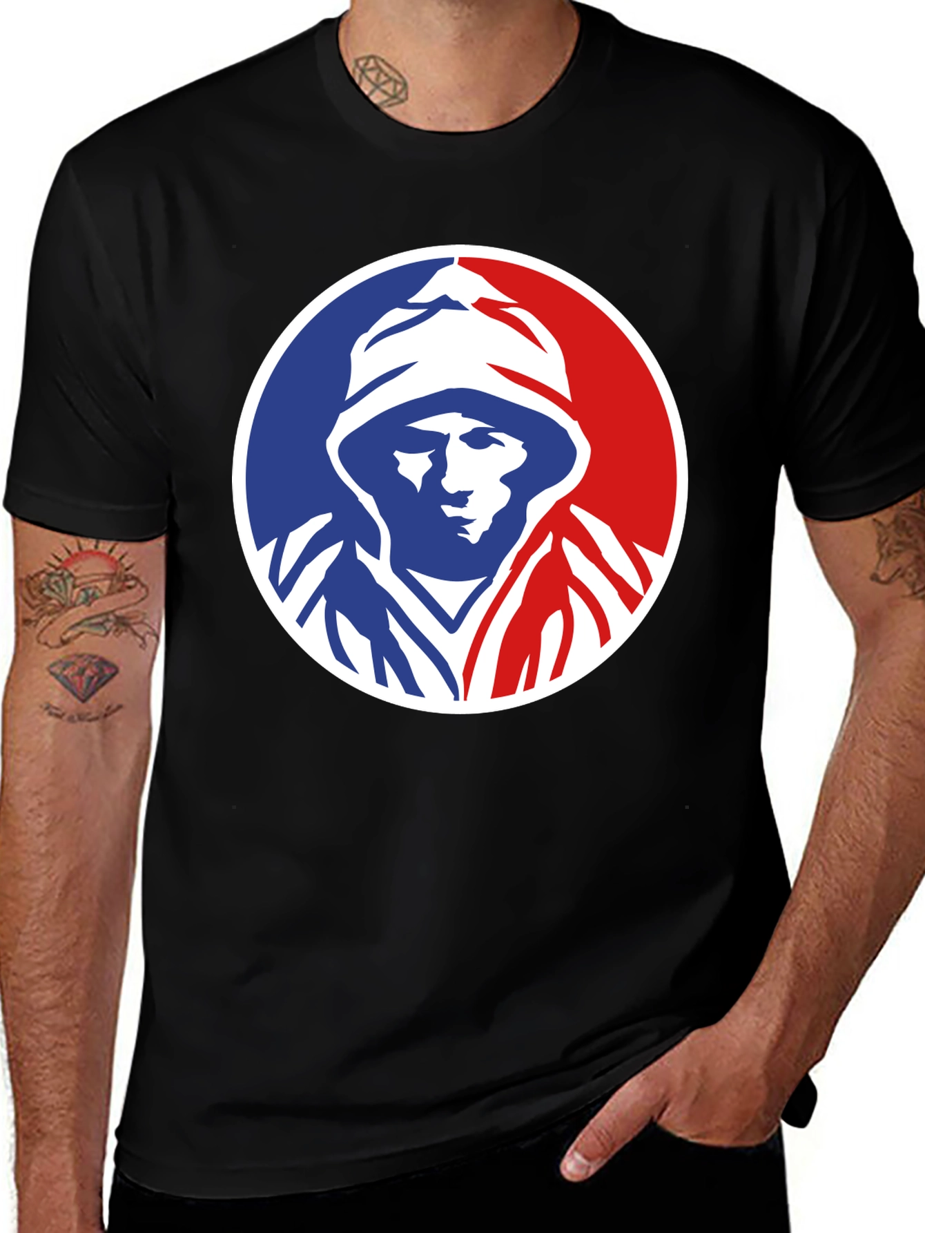 Patriotic Fisherman T-Shirt: USA Colors