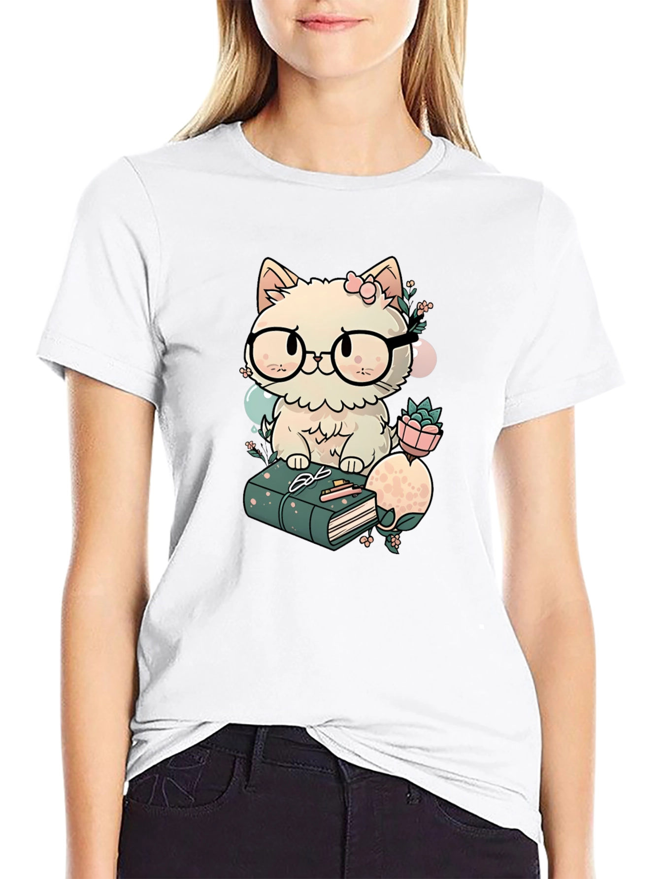 Cat with Glasses T-Shirt