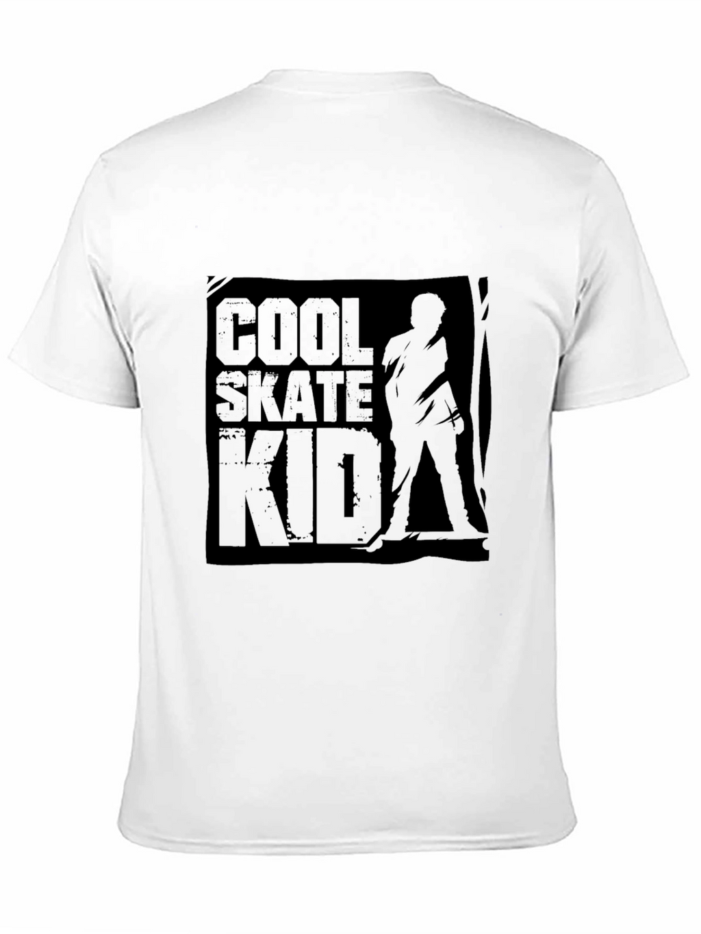 Cool Skate Kid Black Graphic Tee