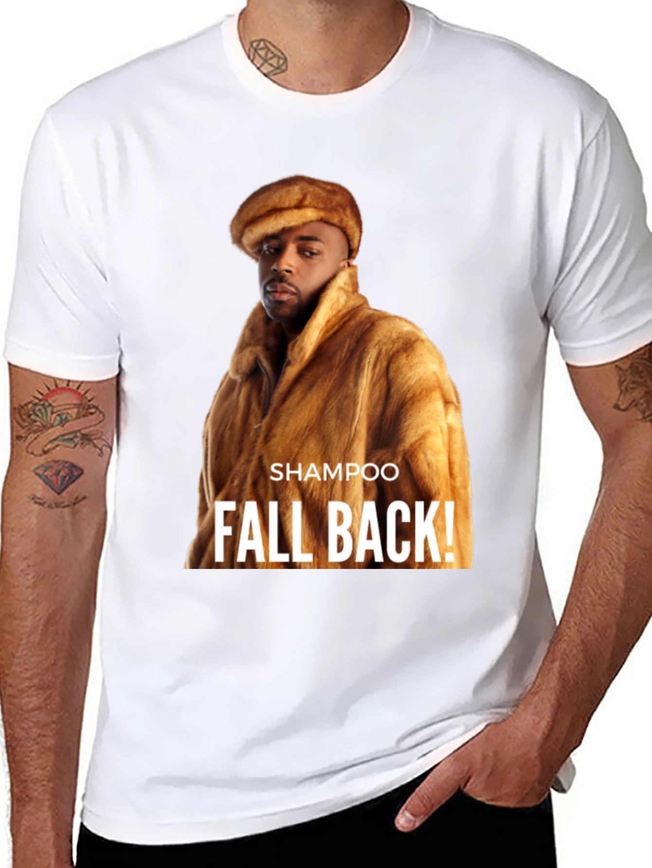 Shampoo Fall Back! Graphic T-Shirt