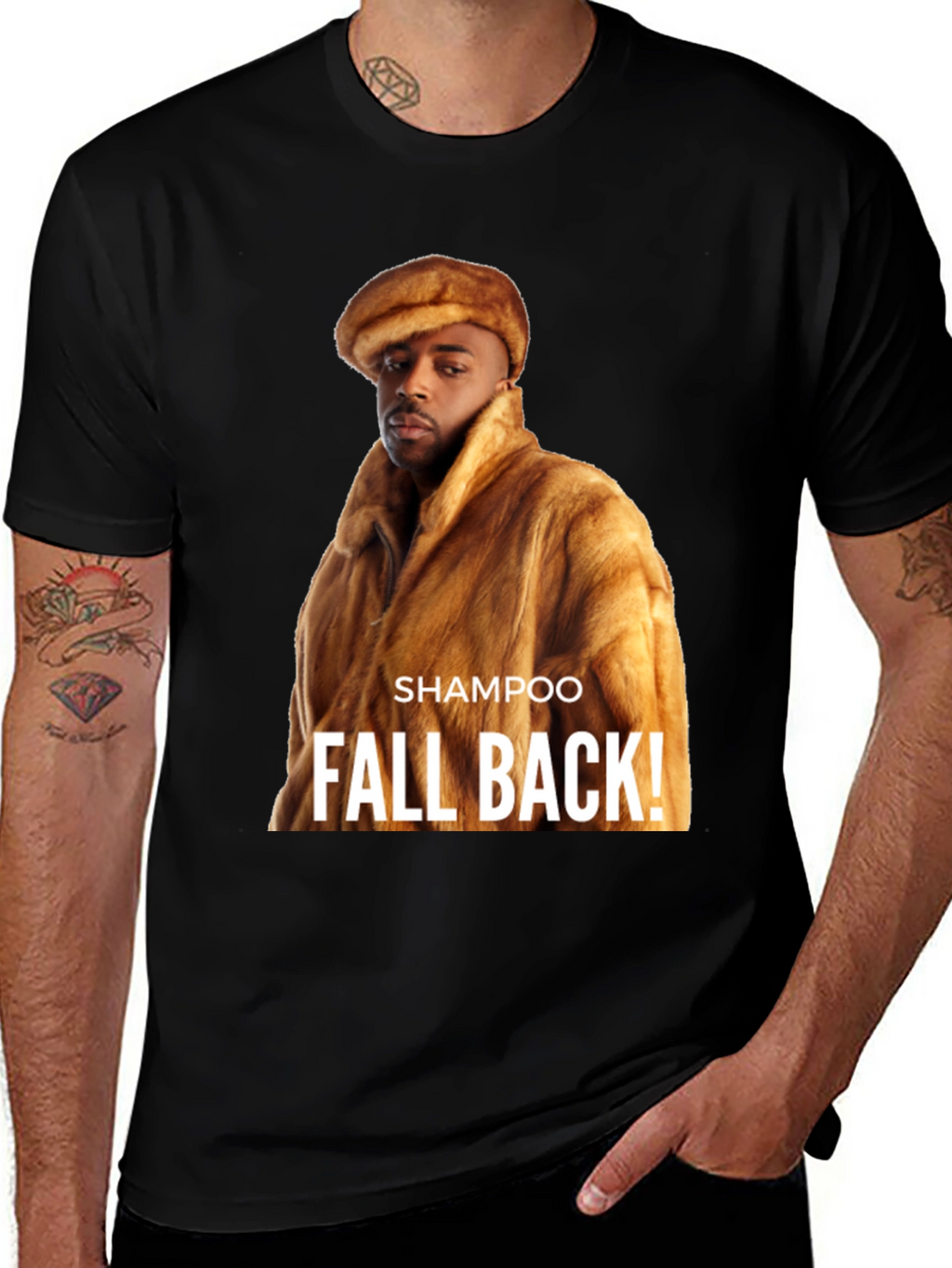Shampoo Fall Back! Graphic T-Shirt