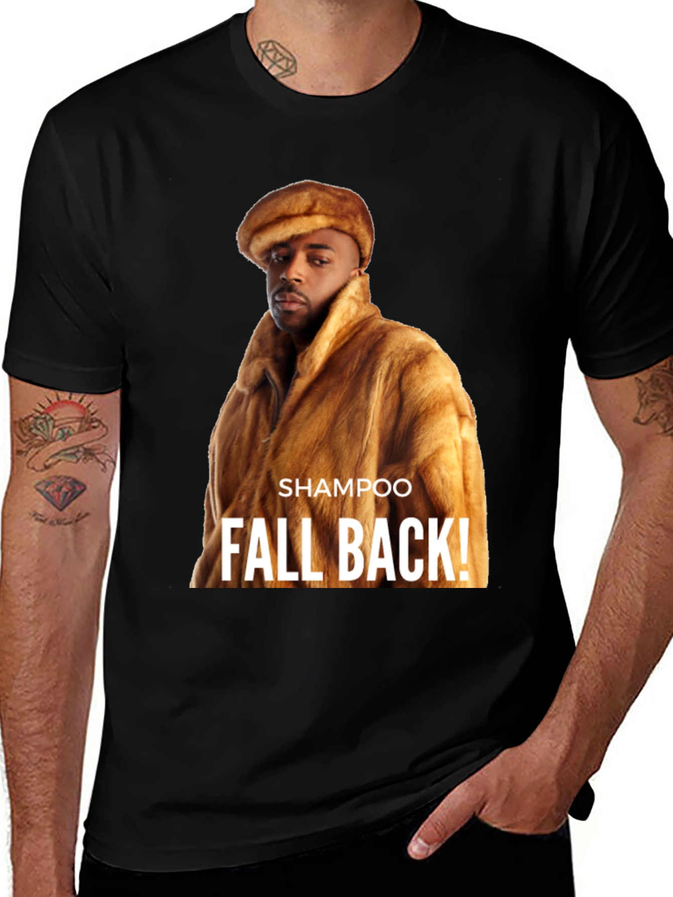 Shampoo Fall Back! Graphic T-Shirt