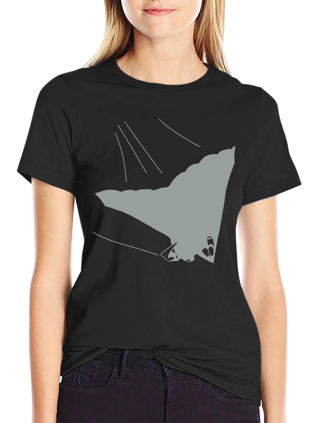 Abstract Graphic Print Crew Neck T-Shirt
