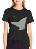 Abstract Graphic Print Crew Neck T-Shirt