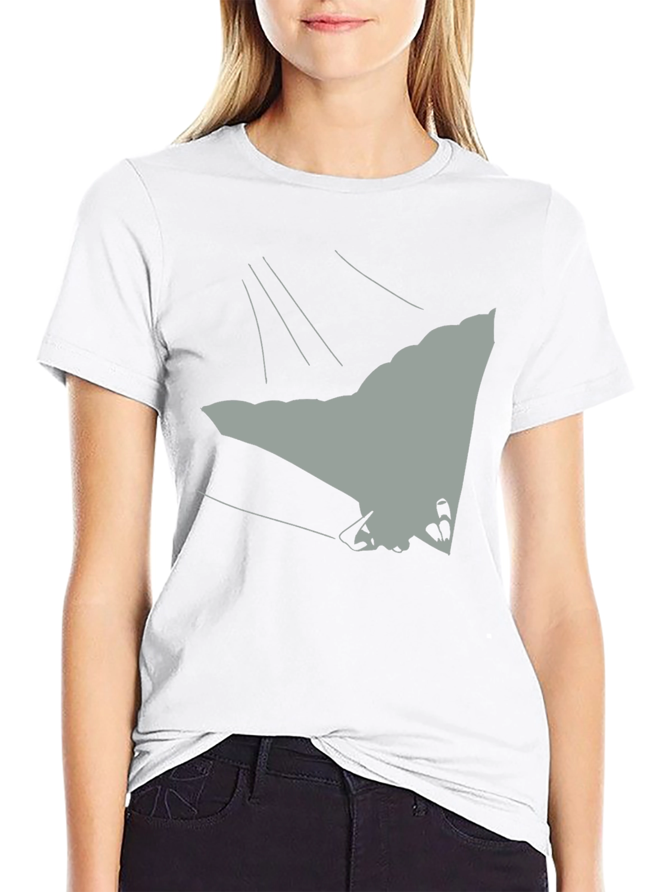 Abstract Graphic Print Crew Neck T-Shirt