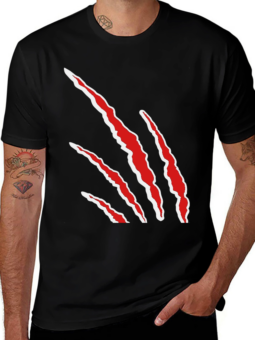 Claw Mark T-Shirt - Bold Graphic Tee