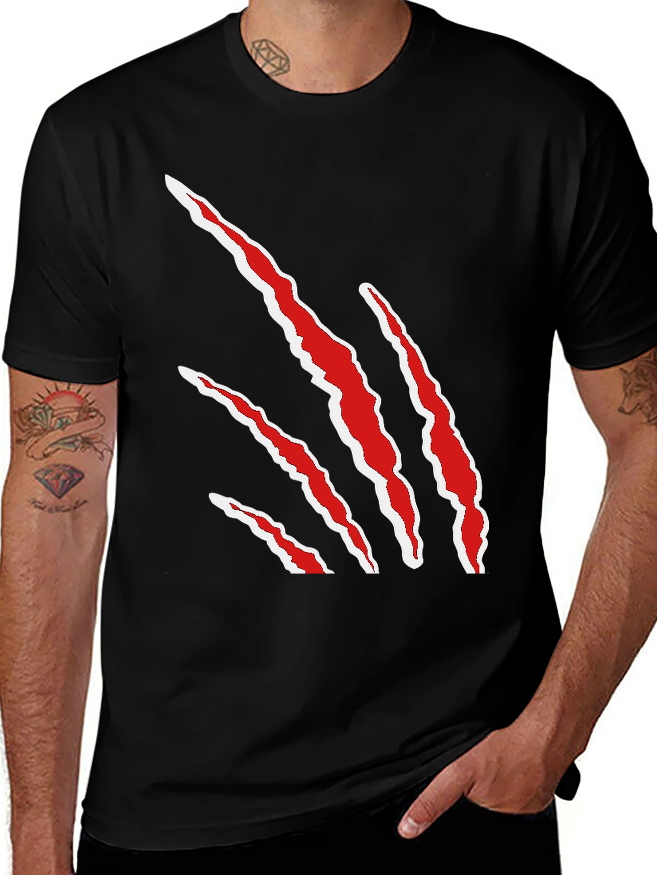 Claw Mark T-Shirt - Bold Graphic Tee