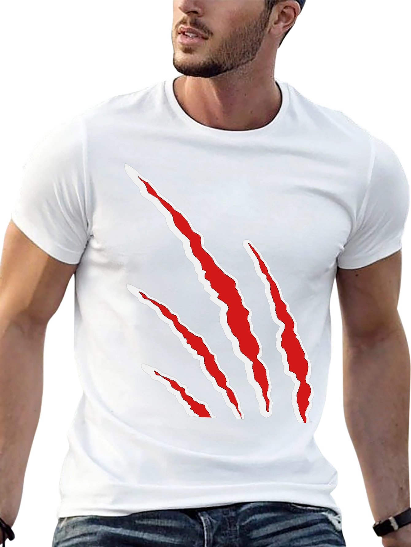 Claw Mark T-Shirt - Bold Graphic Tee