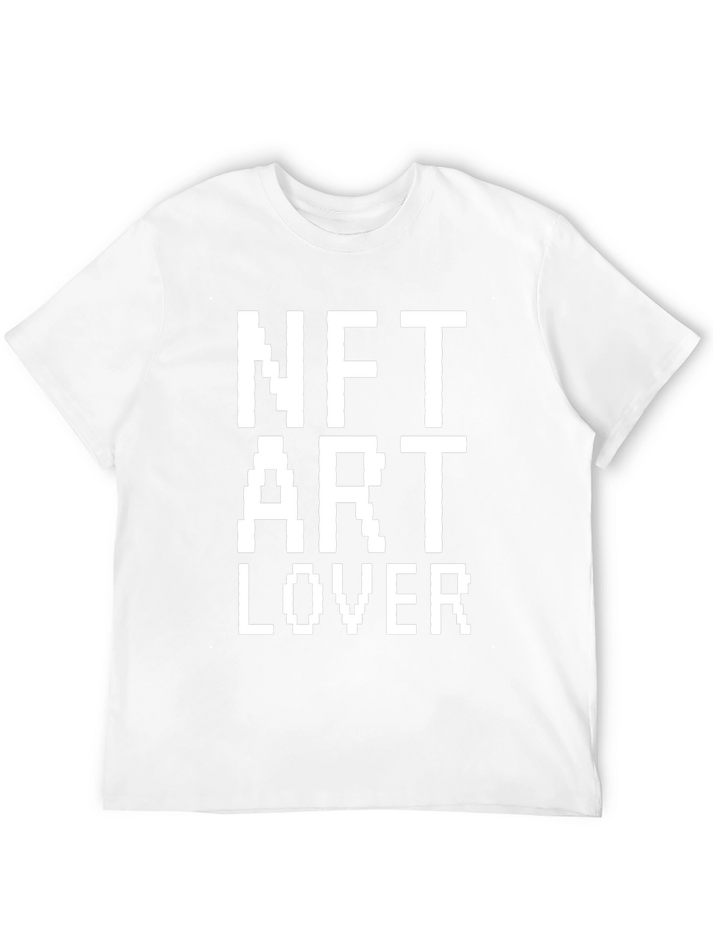NFT Art Lover T-Shirt Black Pixelated Design
