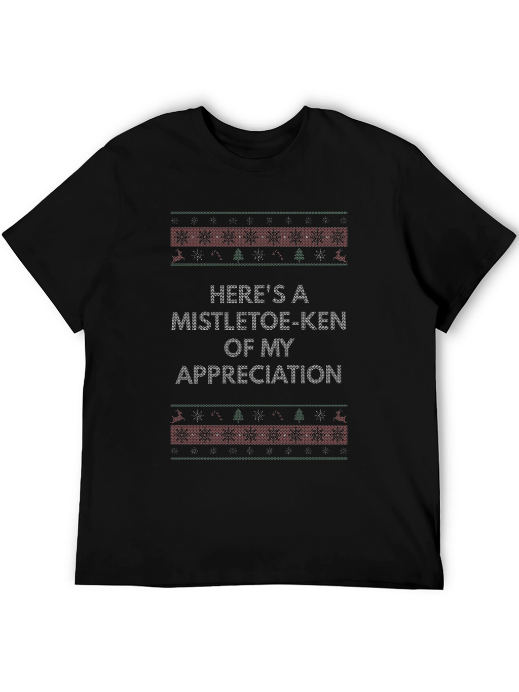 Mistletoe-Ken Appreciation Ugly Christmas T-Shirt