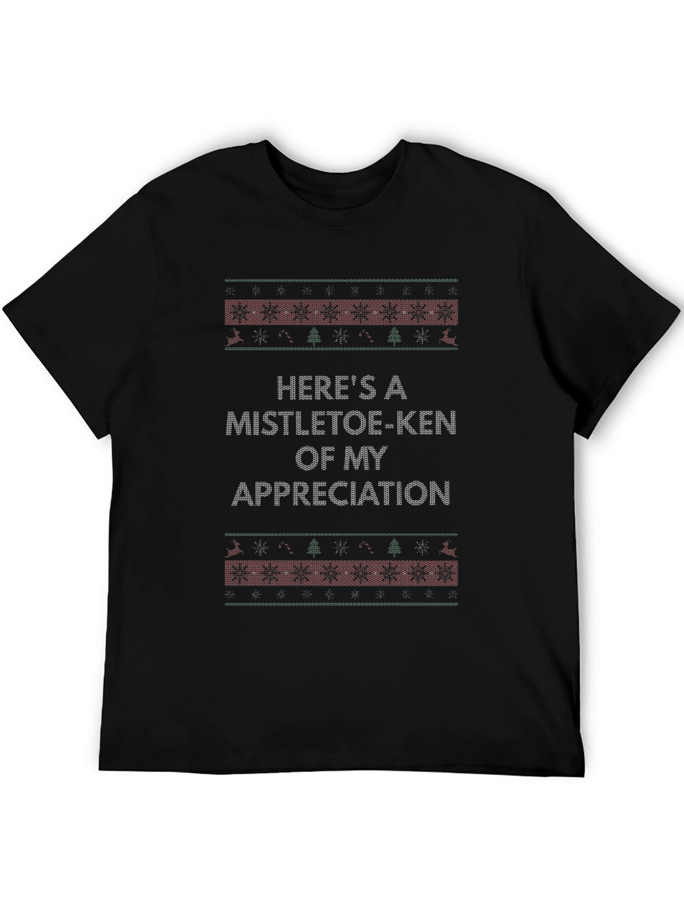 Mistletoe-Ken Appreciation Ugly Christmas T-Shirt