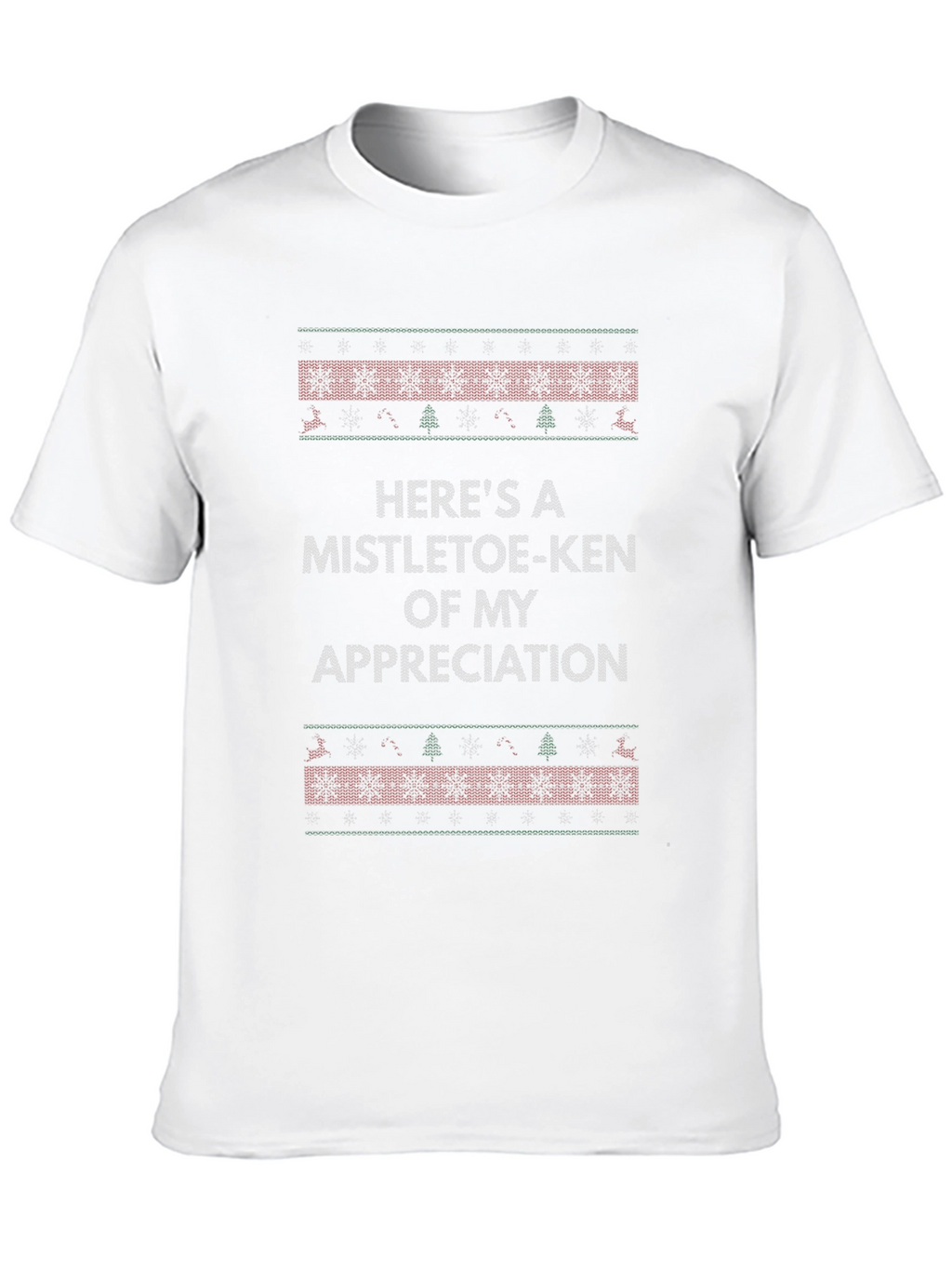 Mistletoe-Ken Appreciation Ugly Christmas T-Shirt