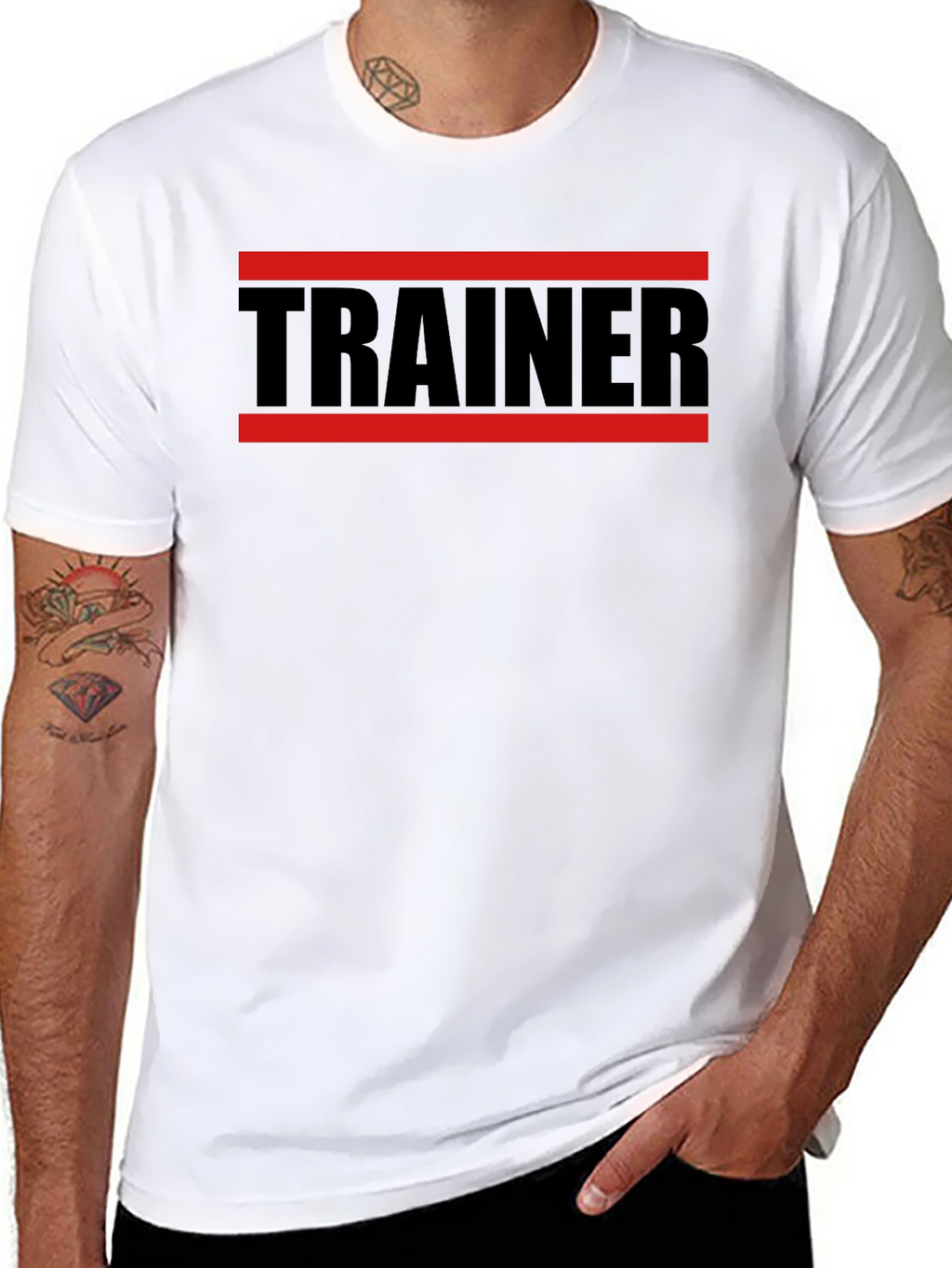 Trainer Graphic T-Shirt Gym Fitness Tee