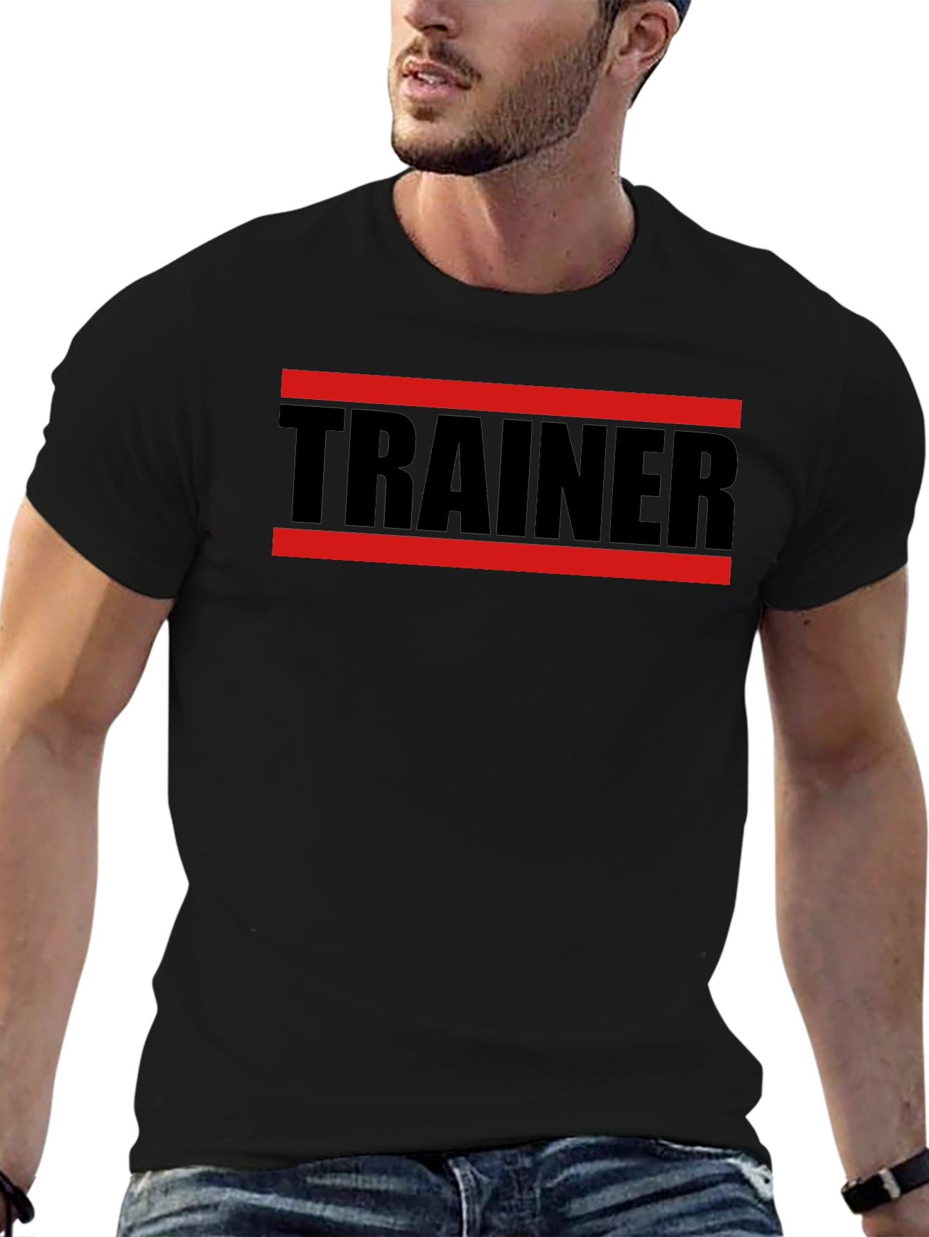 Trainer Graphic T-Shirt Gym Fitness Tee