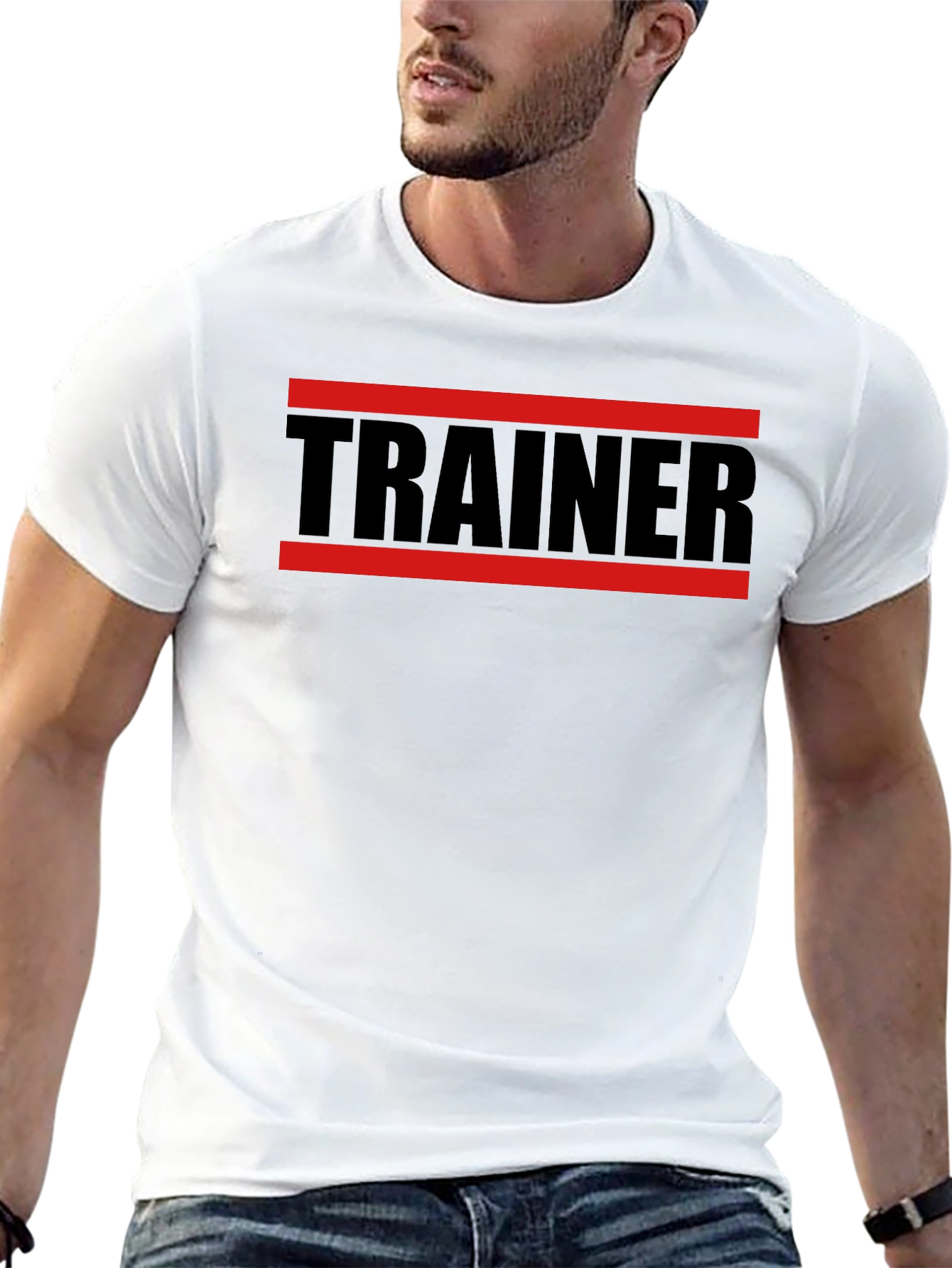 Trainer Graphic T-Shirt Gym Fitness Tee