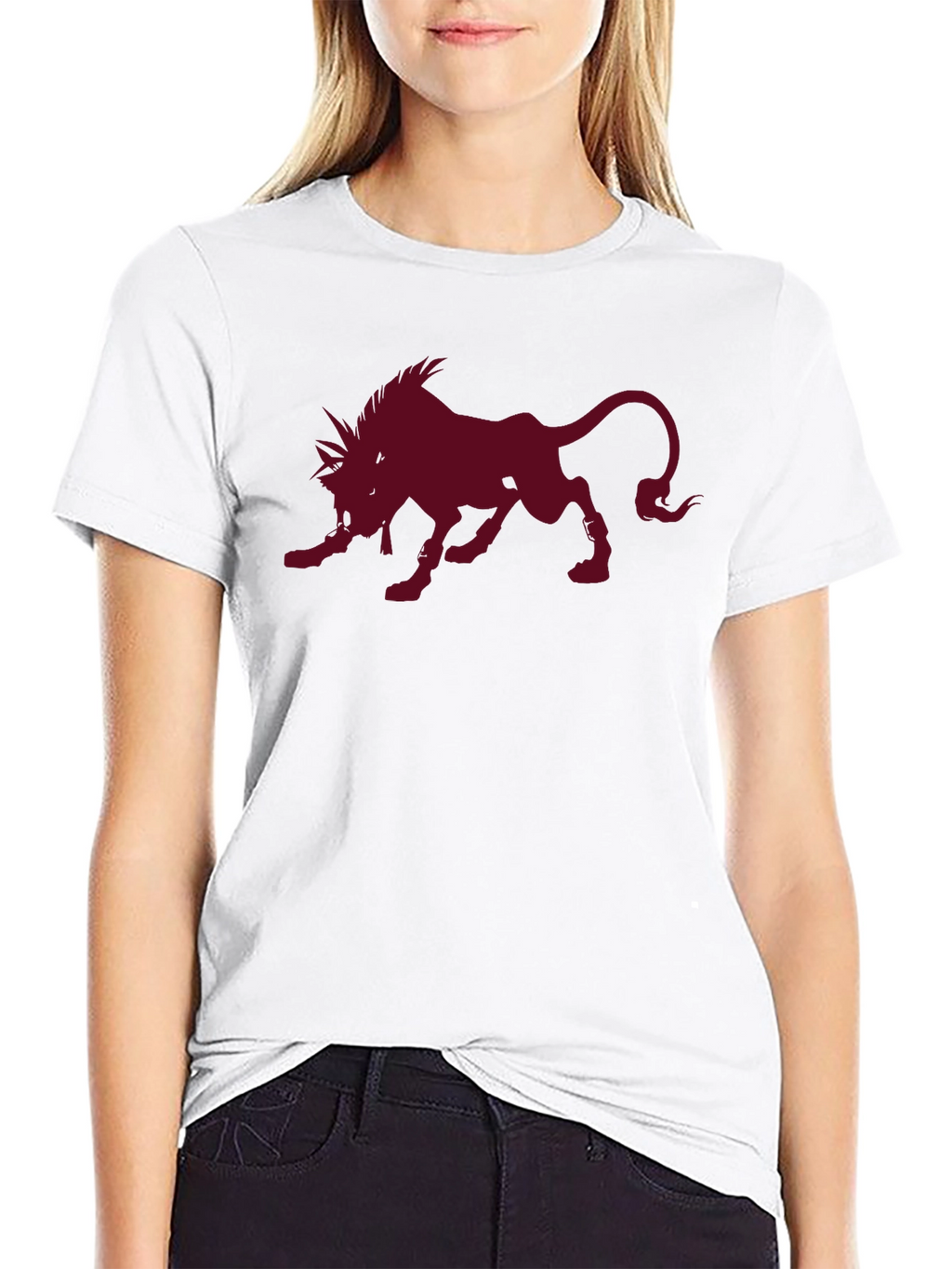 Red XIII Final Fantasy VII Black T-Shirt