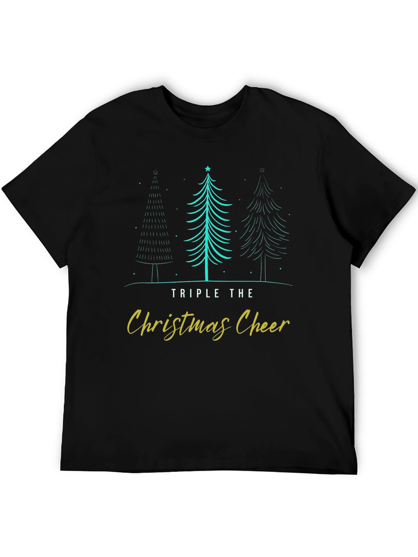 Triple Christmas Cheer Holiday T-Shirt