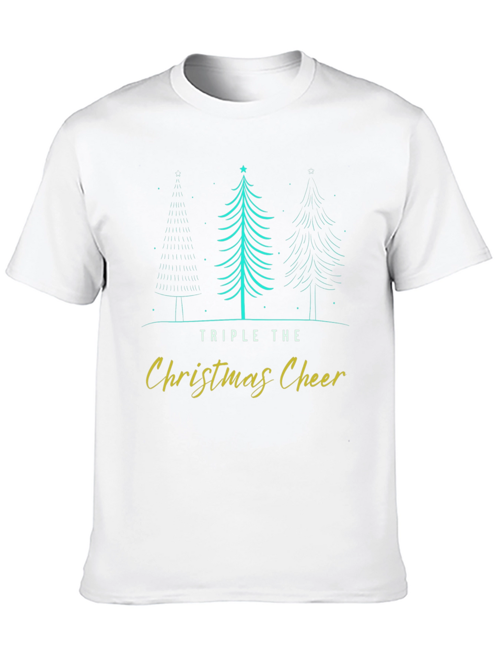 Triple Christmas Cheer Holiday T-Shirt