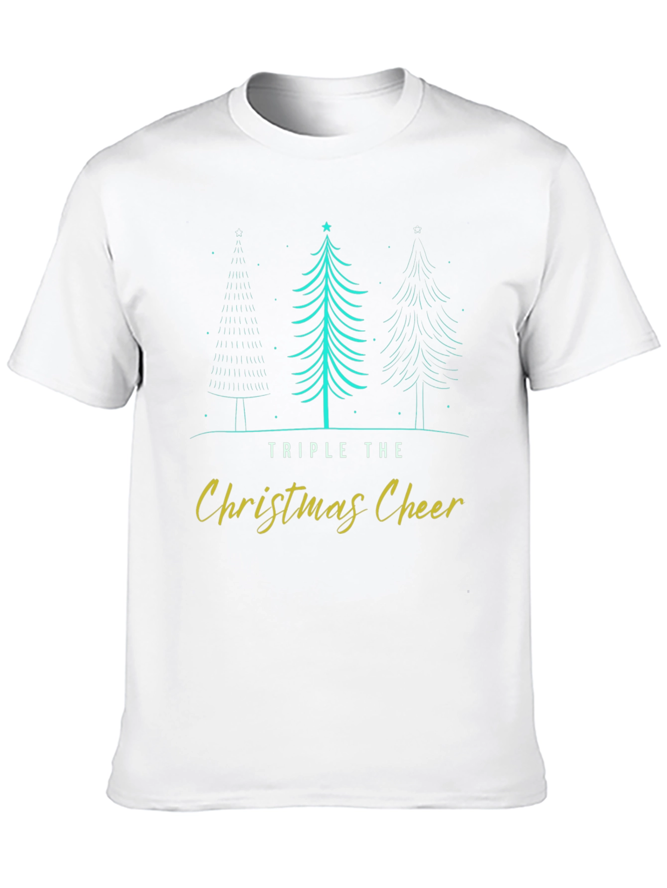 Triple Christmas Cheer Holiday T-Shirt