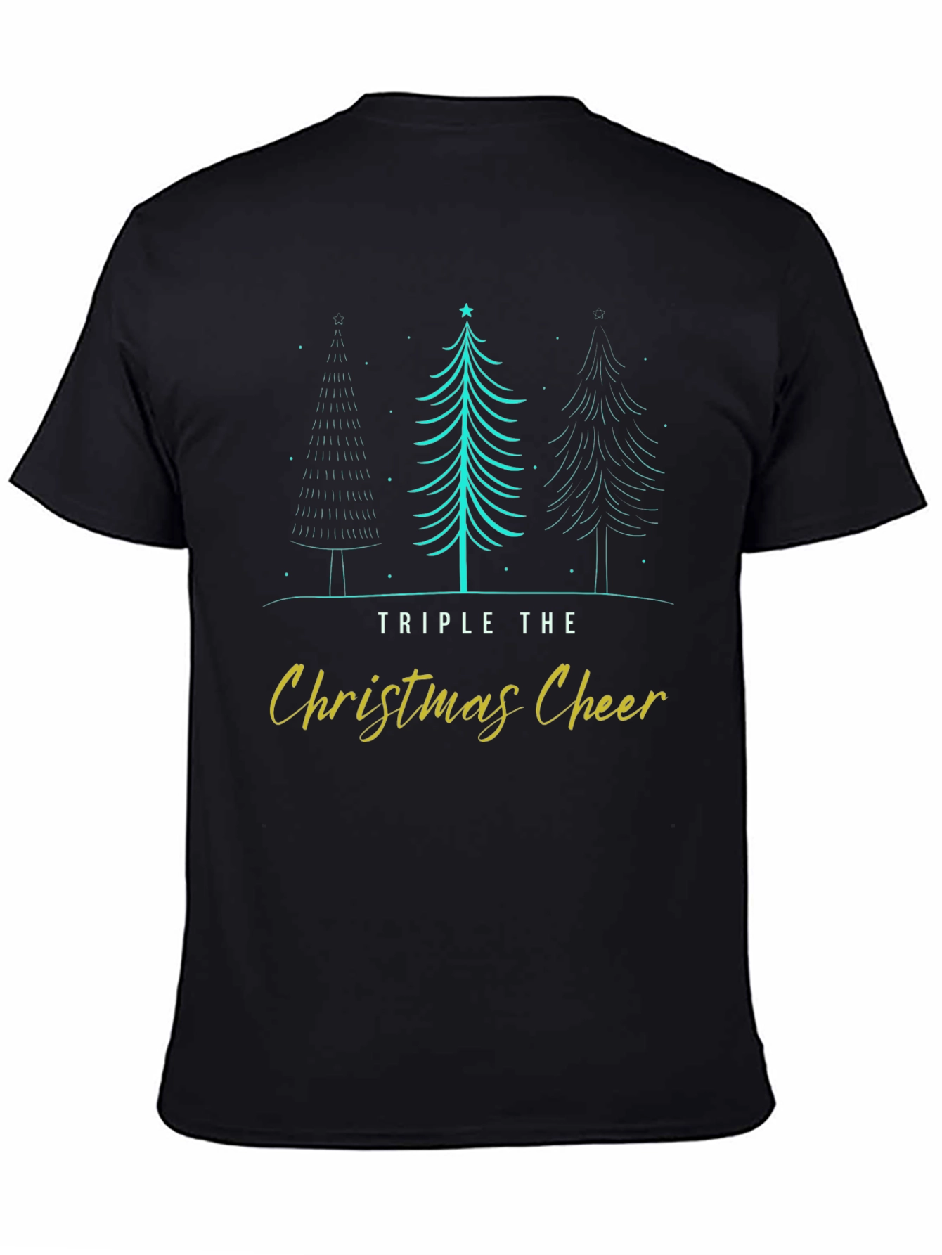 Triple Christmas Cheer Holiday T-Shirt