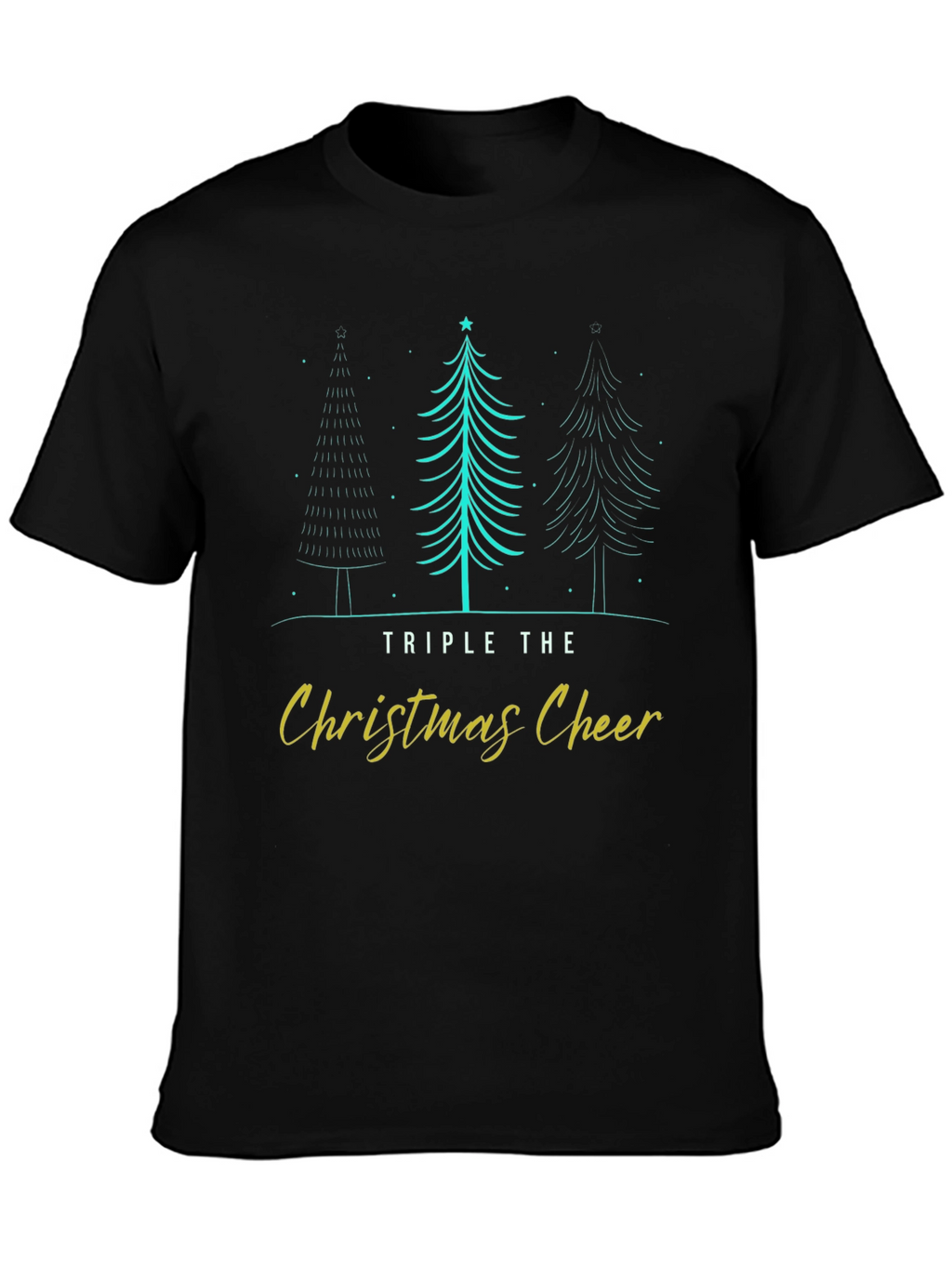 Triple Christmas Cheer Holiday T-Shirt