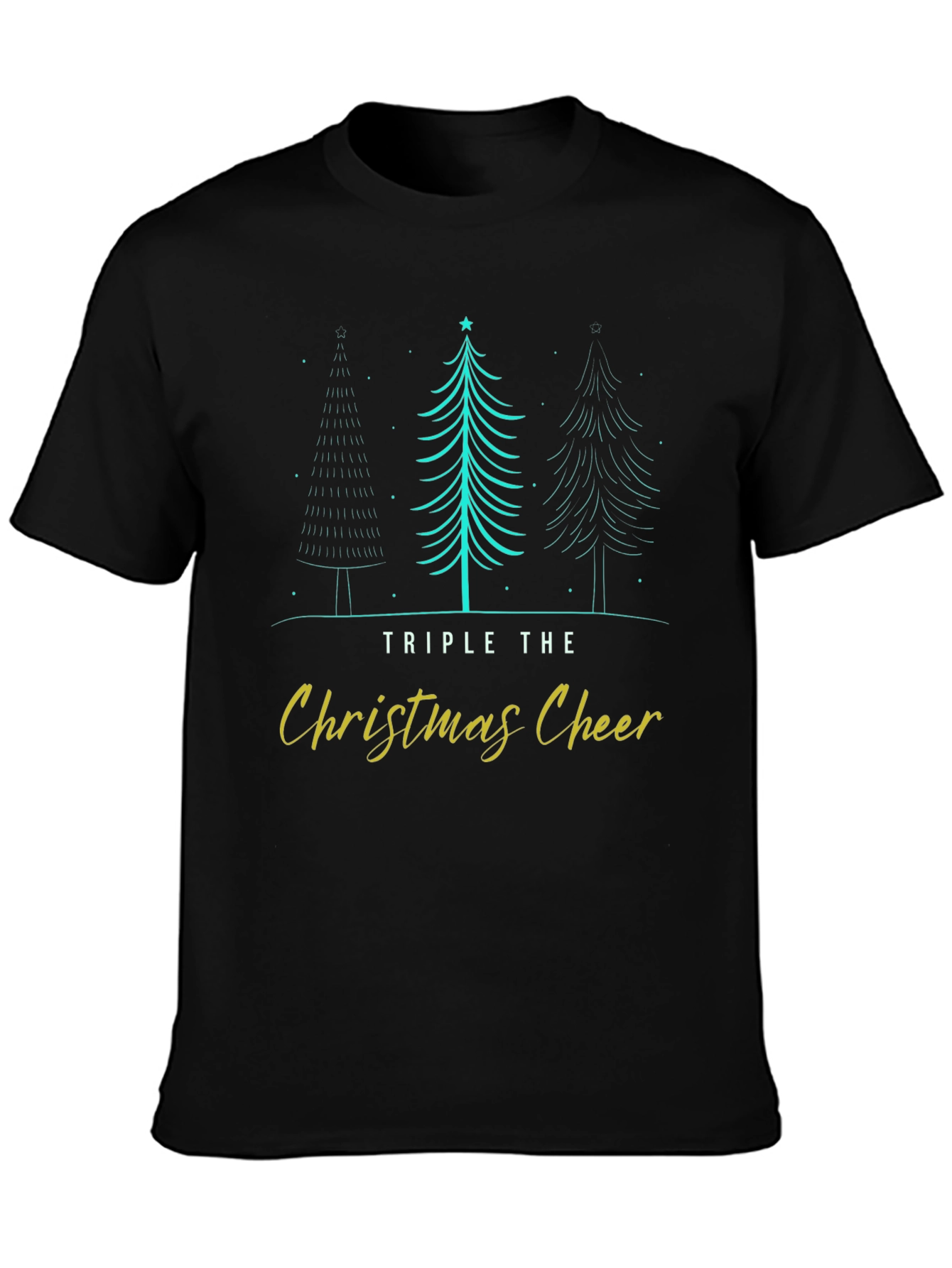 Triple Christmas Cheer Holiday T-Shirt