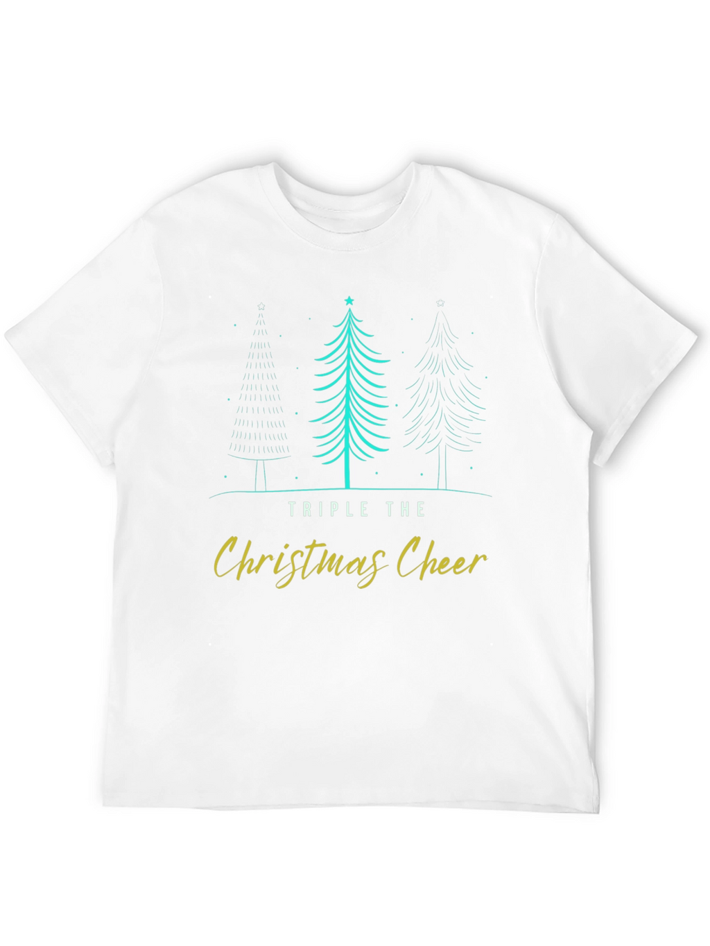 Triple Christmas Cheer Holiday T-Shirt