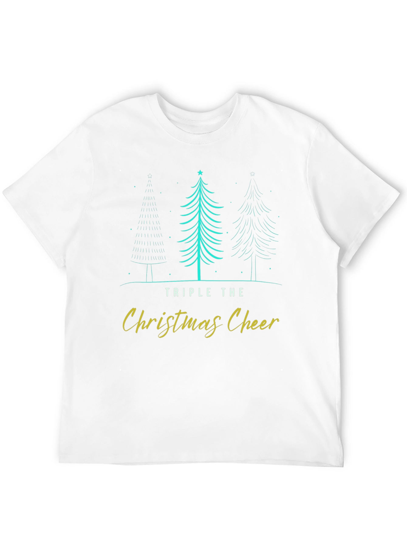 Triple Christmas Cheer Holiday T-Shirt