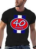40 Ounce Black T-Shirt - Bold Graphic Tee