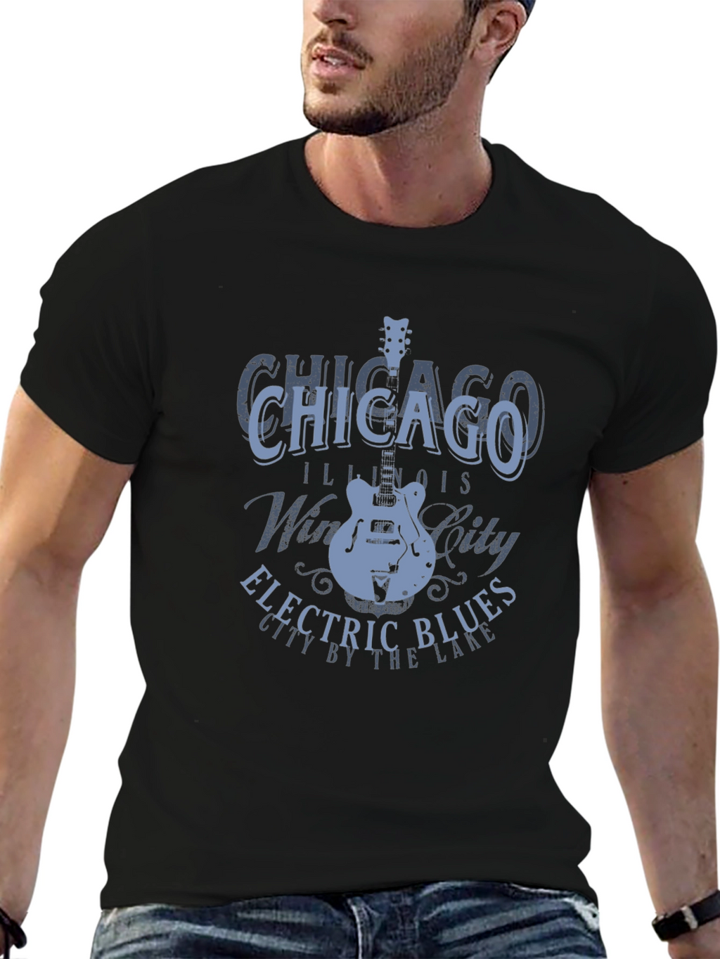 Chicago Electric Blues Guitar T-Shirt