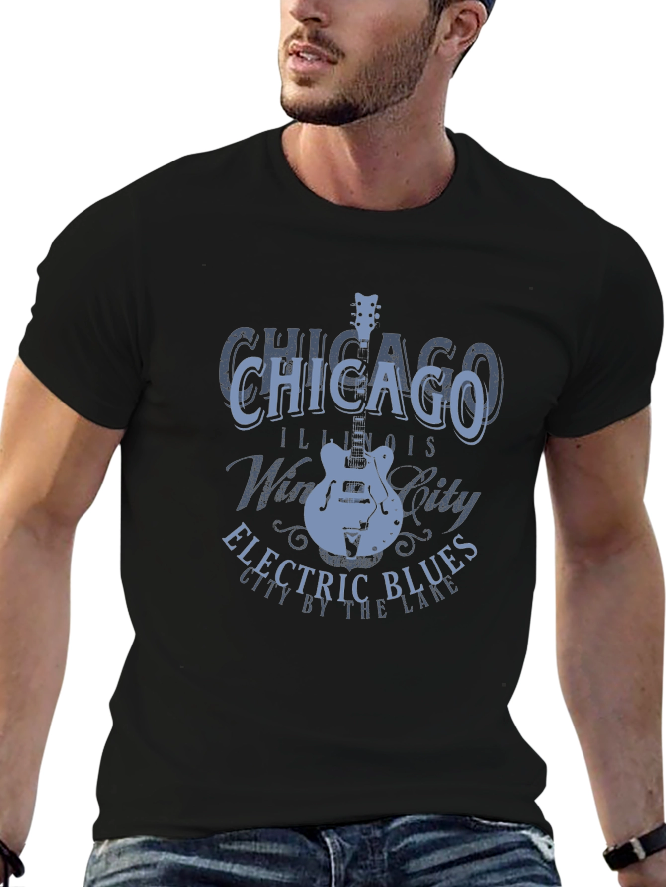 Chicago Electric Blues Guitar T-Shirt