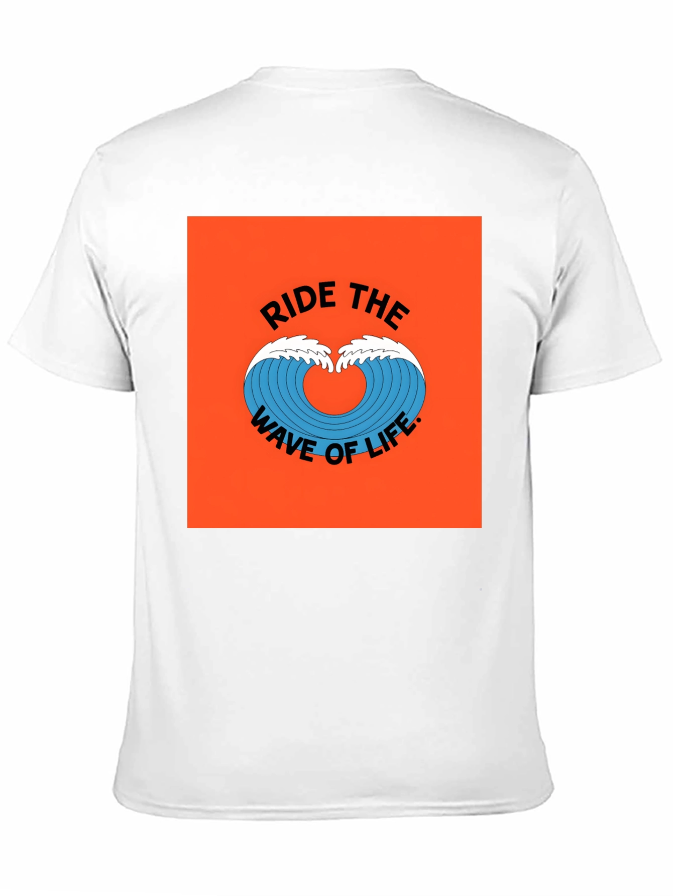 Ride the Wave Graphic Tee - Black Cotton T-Shirt