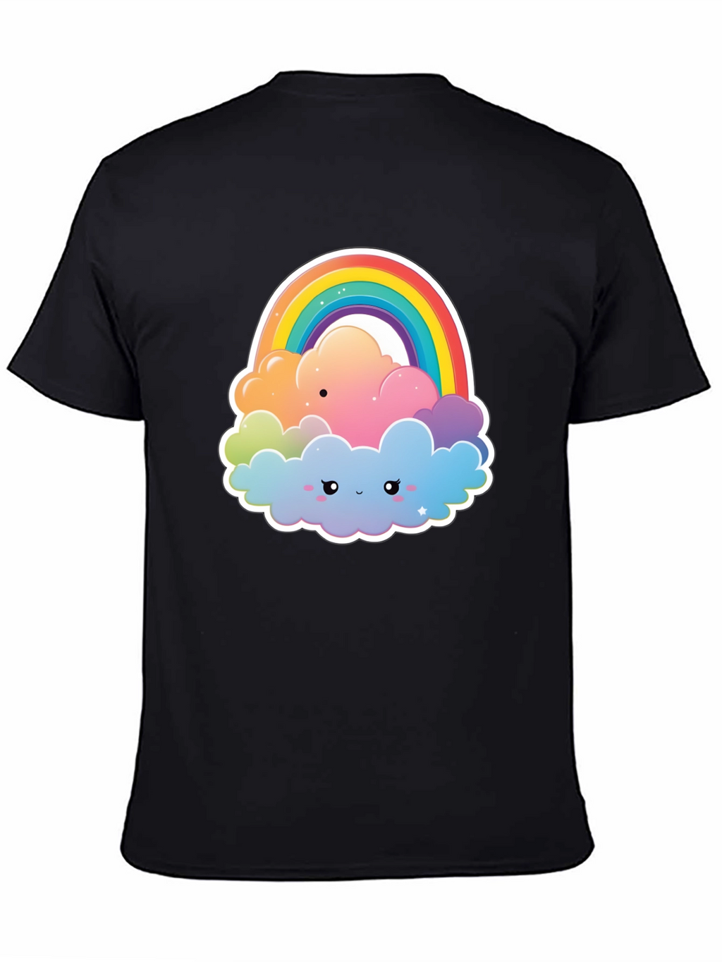 Rainbow Cloud Graphic Tee - Comfort & Style