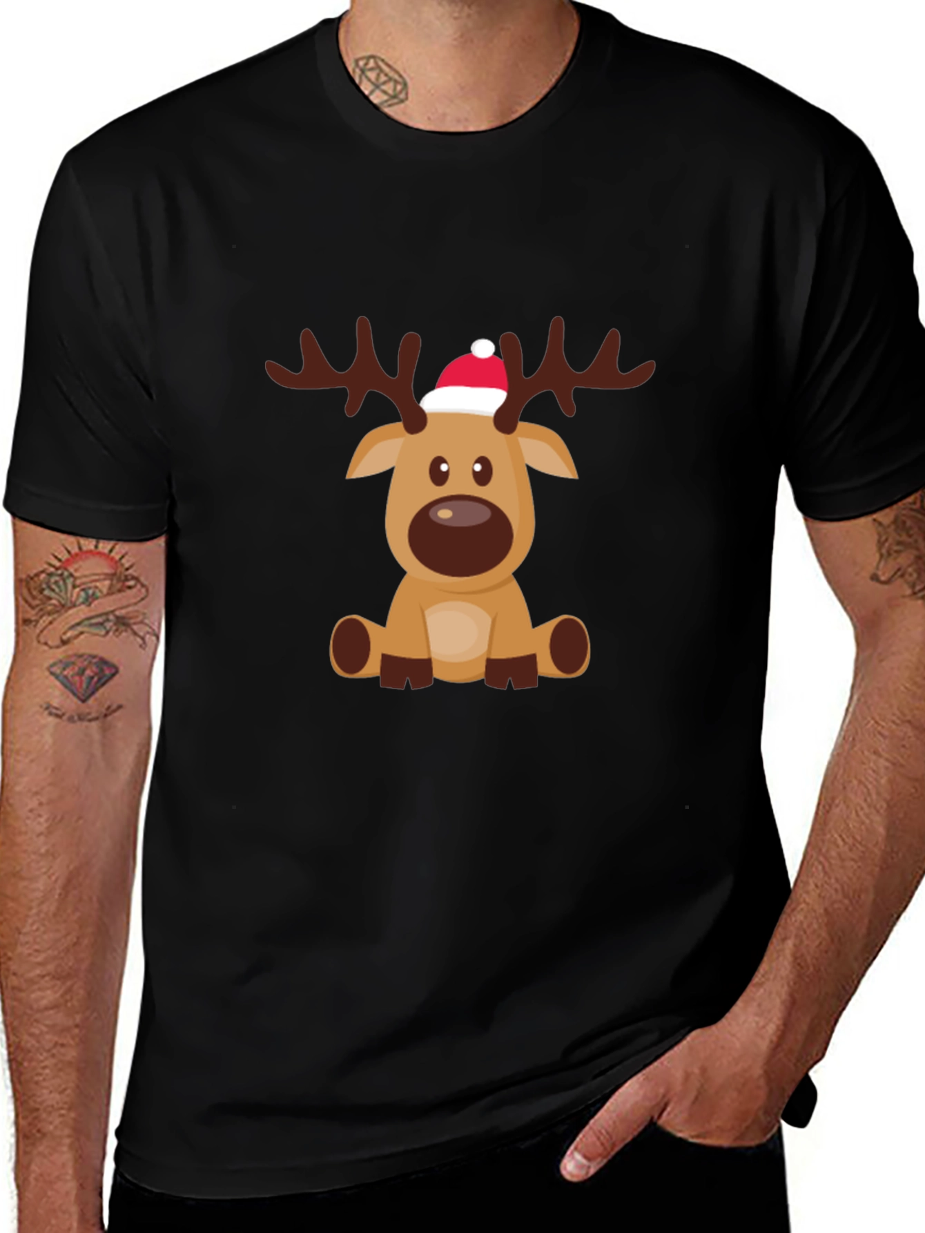 Festive Reindeer Graphic Tee