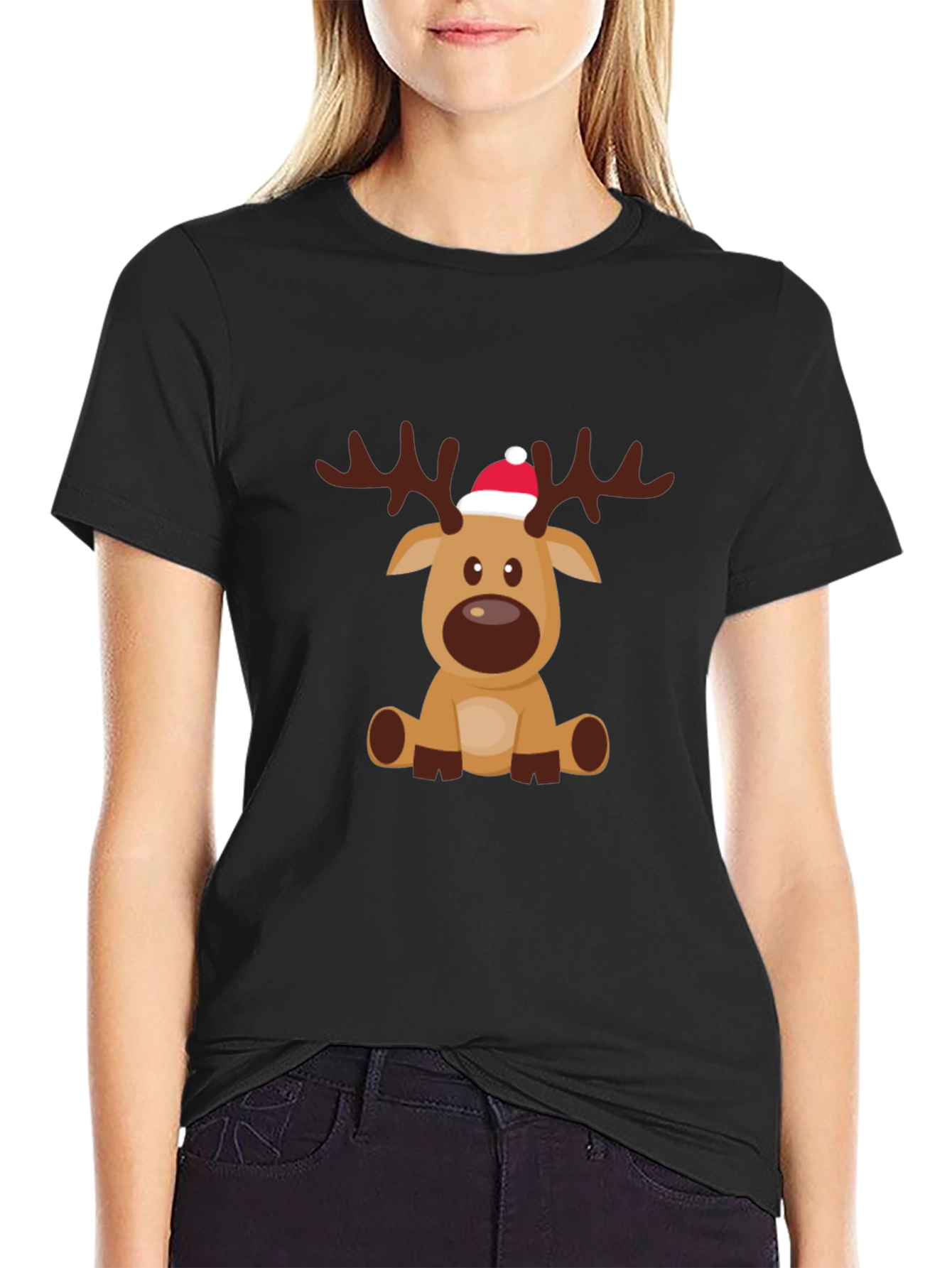 Festive Reindeer Graphic Tee