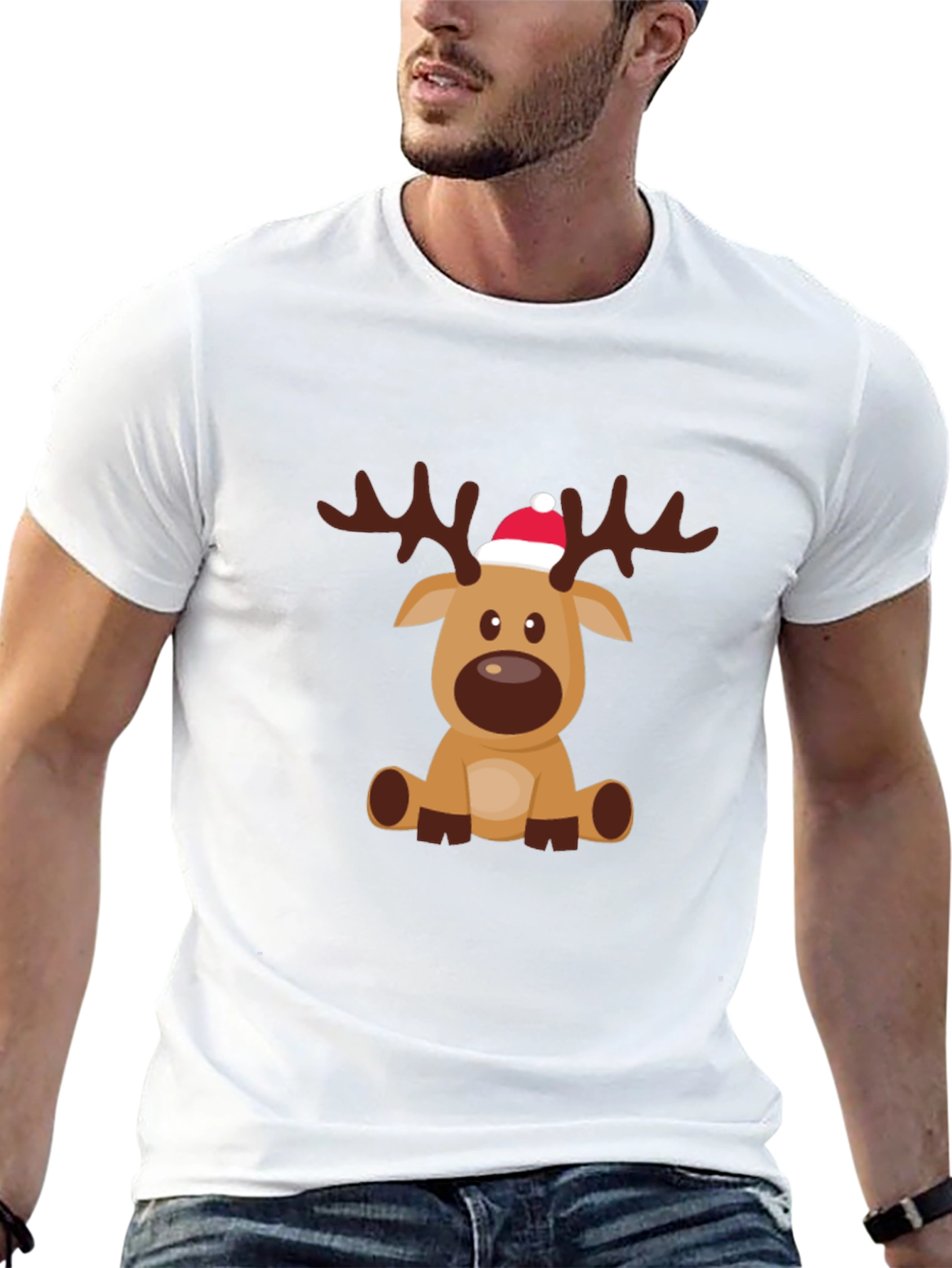 Festive Reindeer Graphic Tee