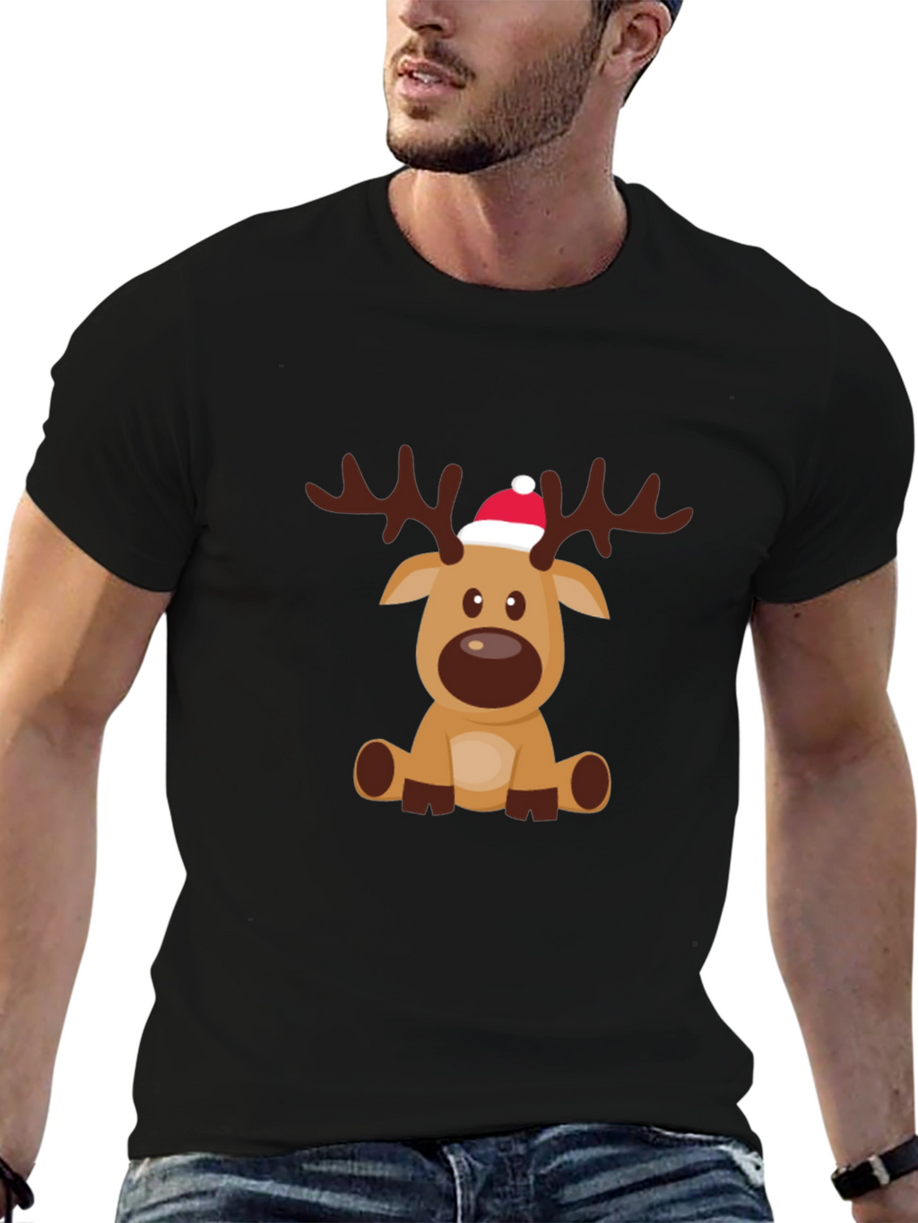 Festive Reindeer Graphic Tee